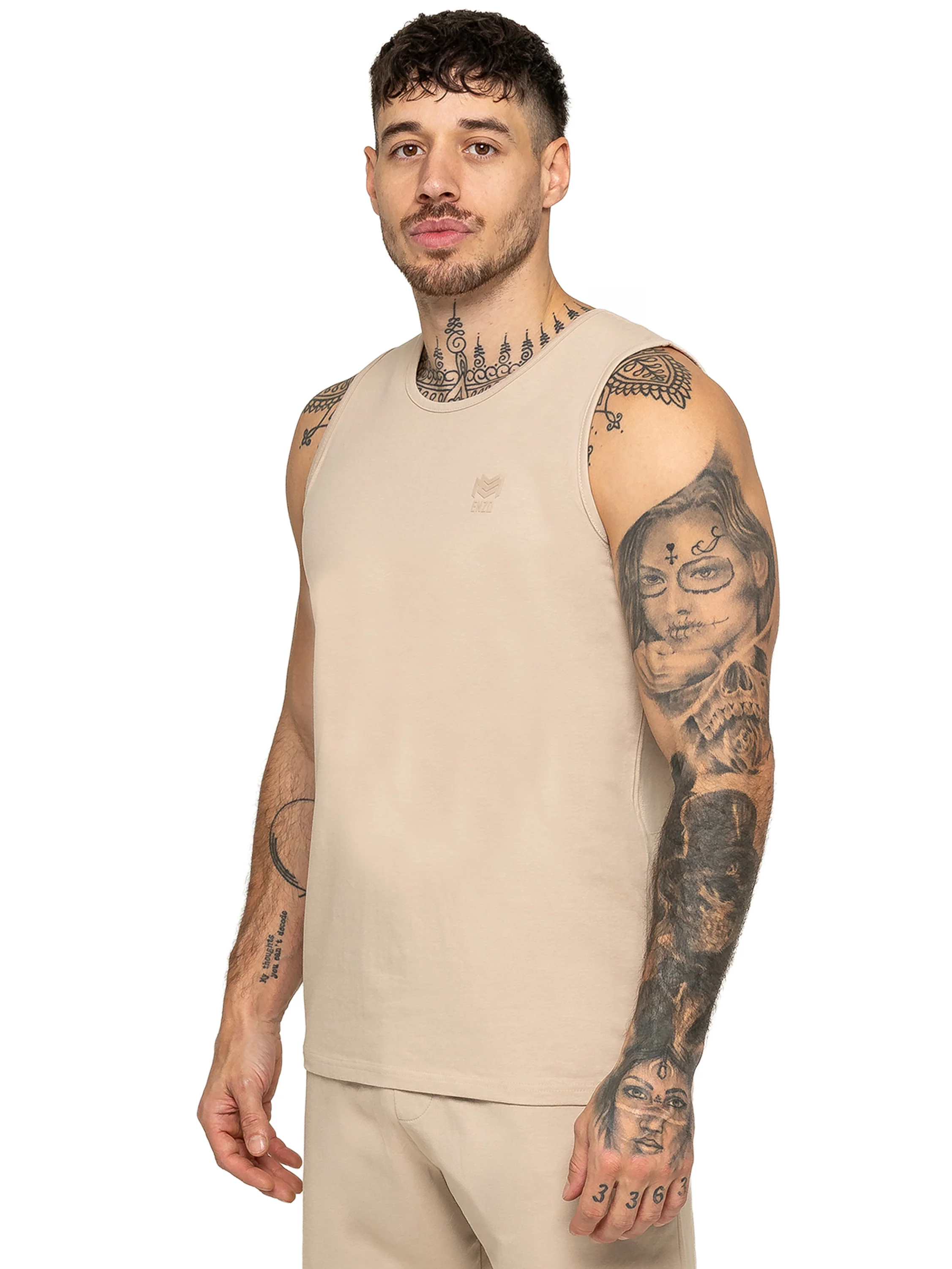 Gabrio Tank Top and Shorts Set - Stone - Image 2