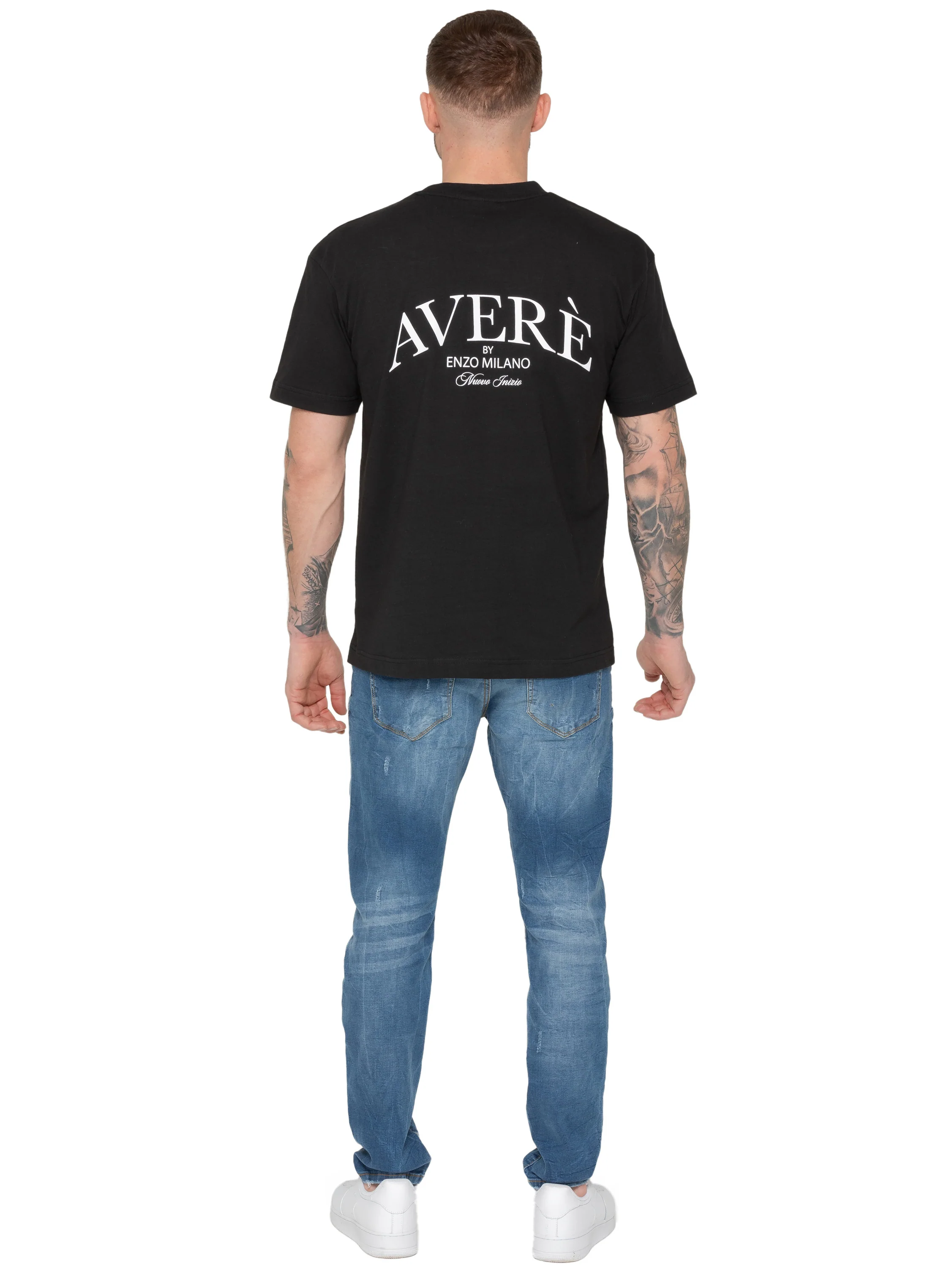 Gianluca Oversized Fit T-Shirt - Black - Image 2