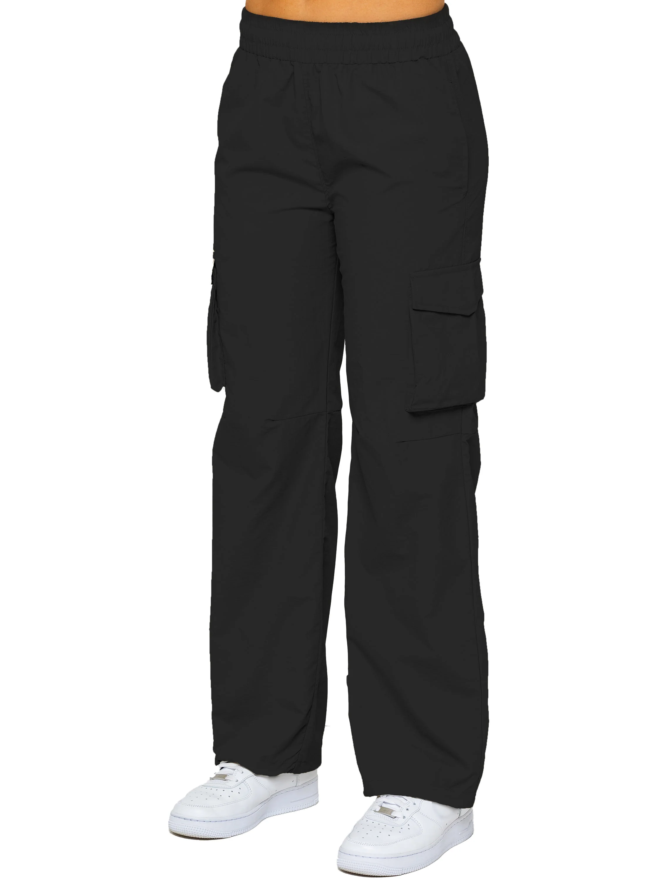 Grace Parachute Cargo Pants - Black - Image 4