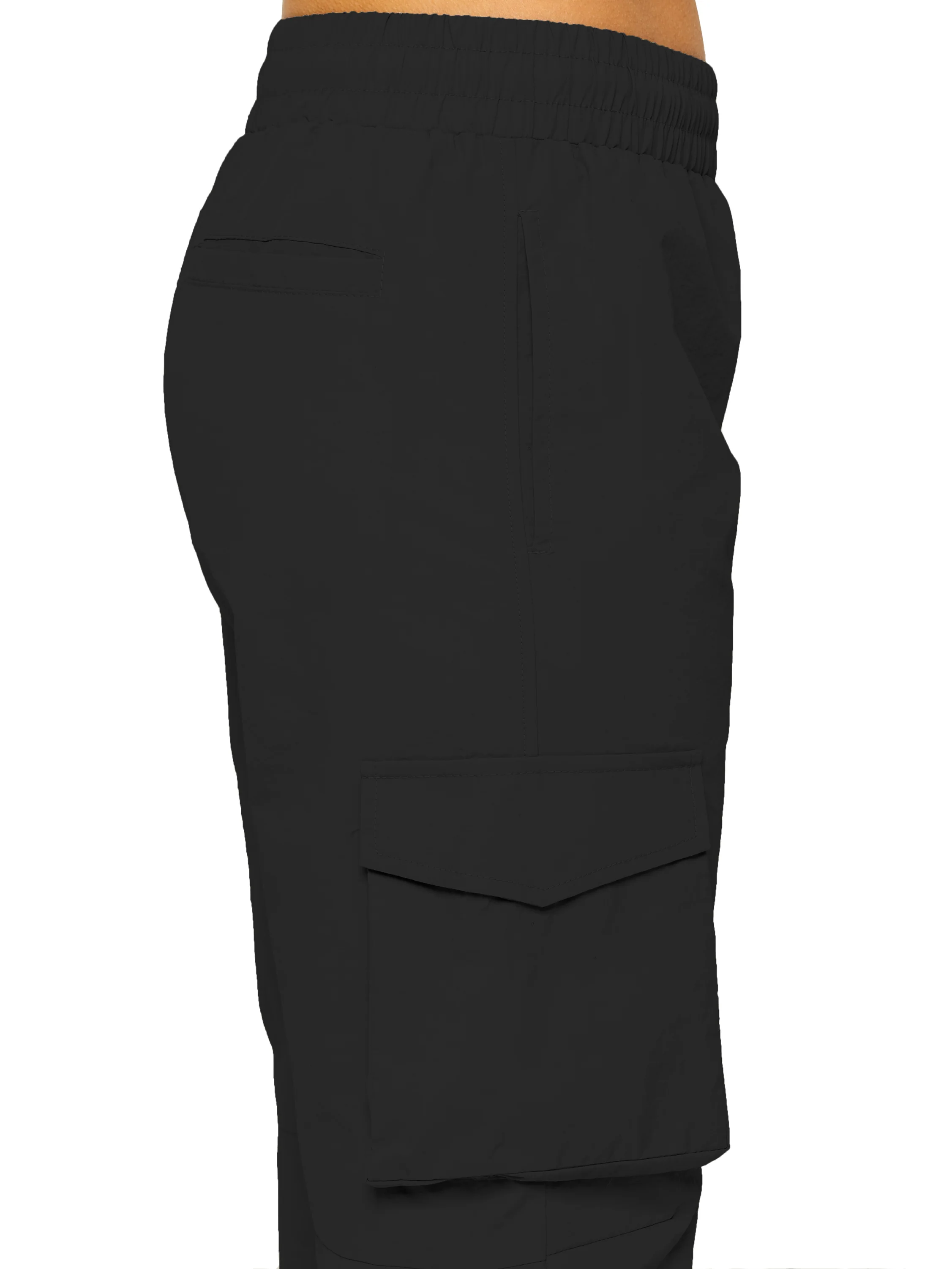 Grace Parachute Cargo Pants - Black - Image 5