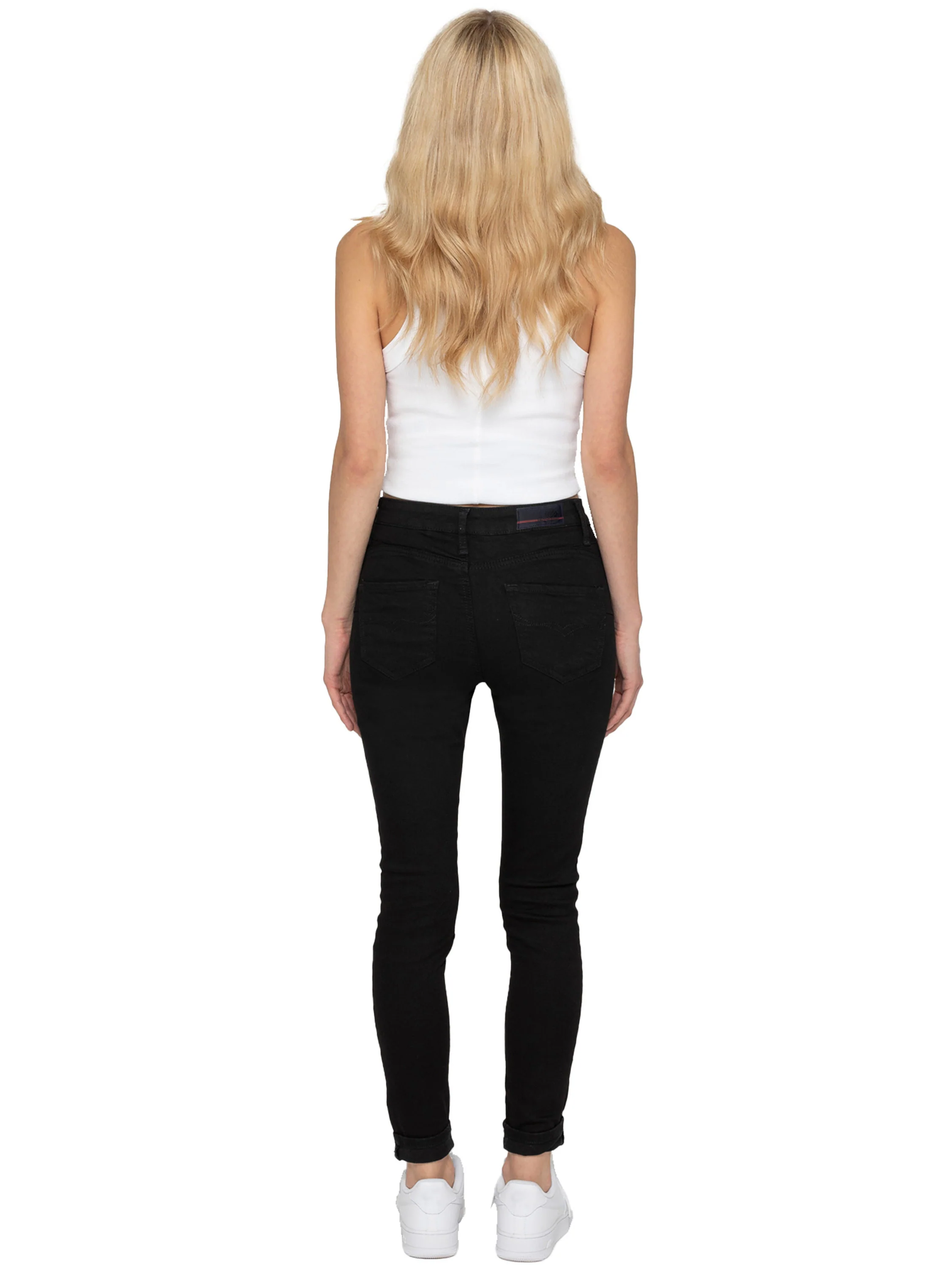 Hailey Bum Sculpt Skinny Jeans - Black - Image 3