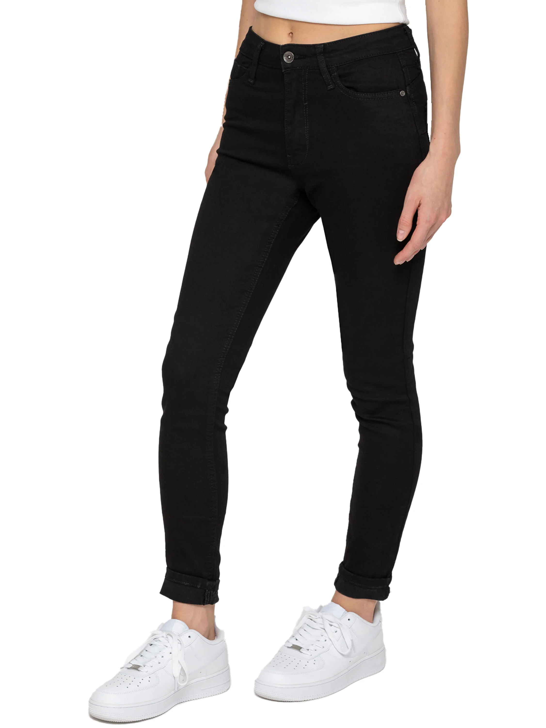 Hailey Bum Sculpt Skinny Jeans - Black - Image 5