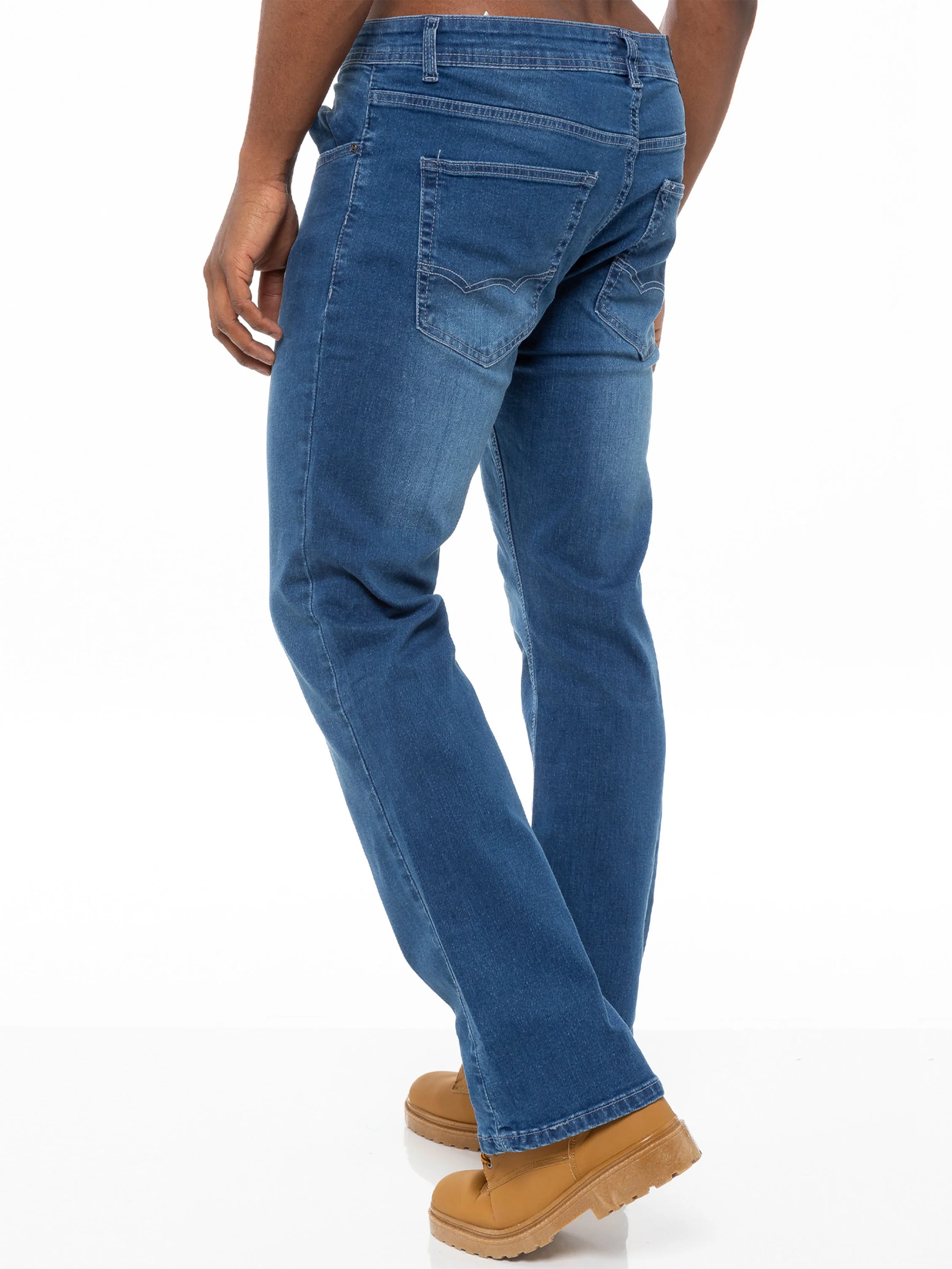 Hugh Bootcut Denim Jeans - Light Blue - Image 3