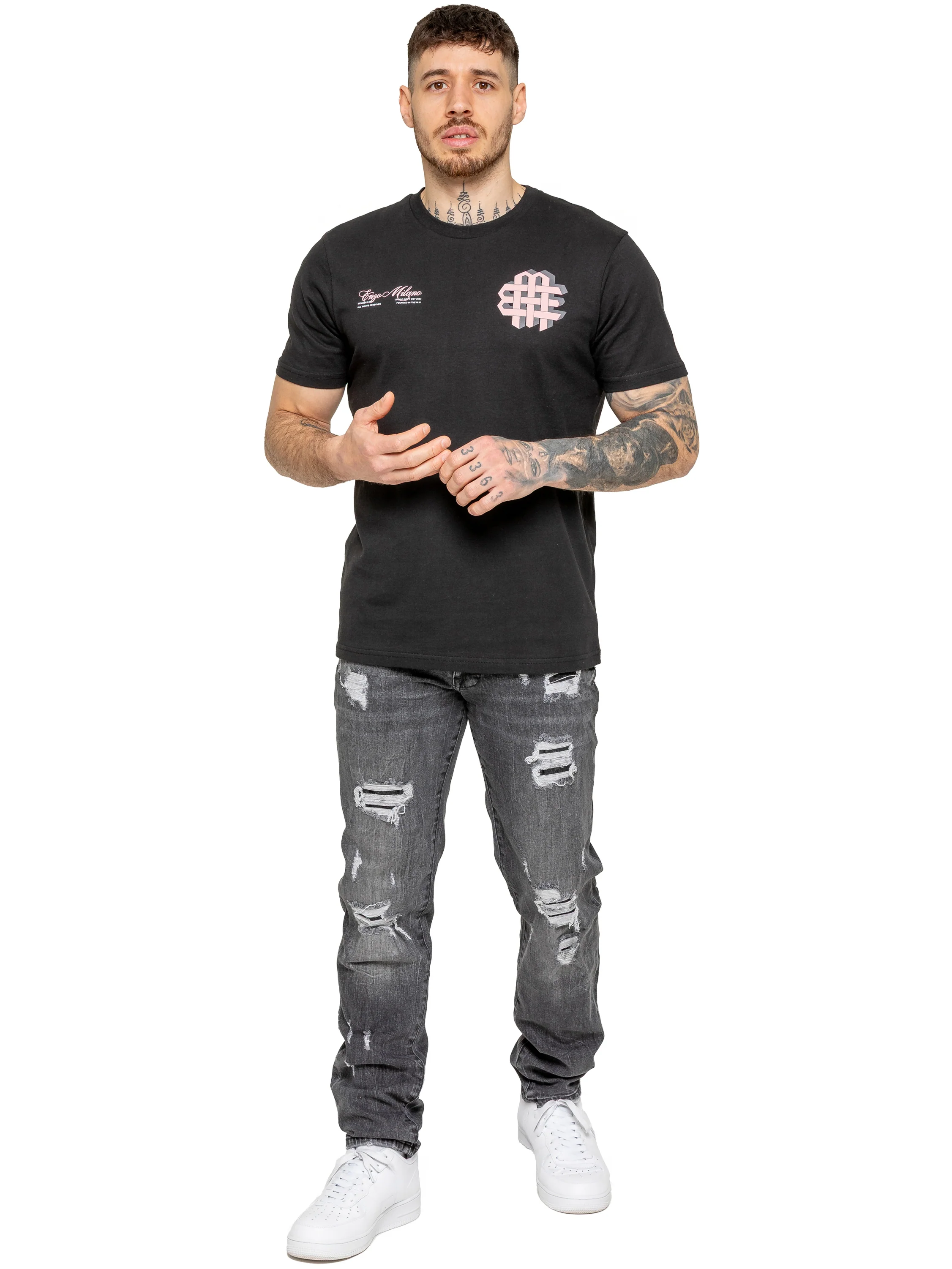 Jaques Applique T-Shirt - Black - Image 3