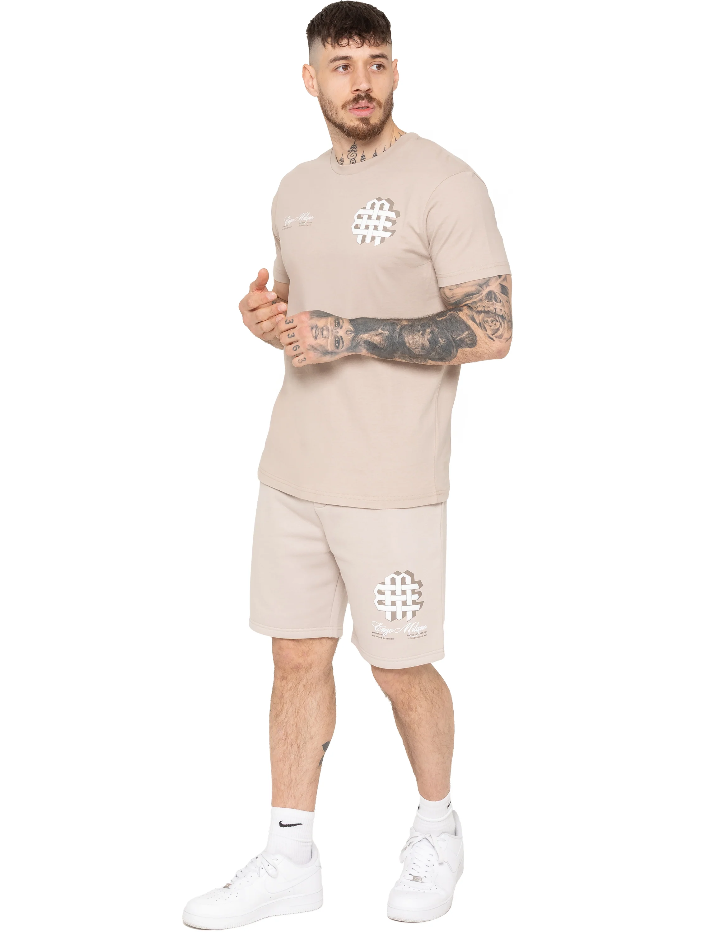 Jaques T-Shirt and Fleece Shorts Set - Clay - Image 2