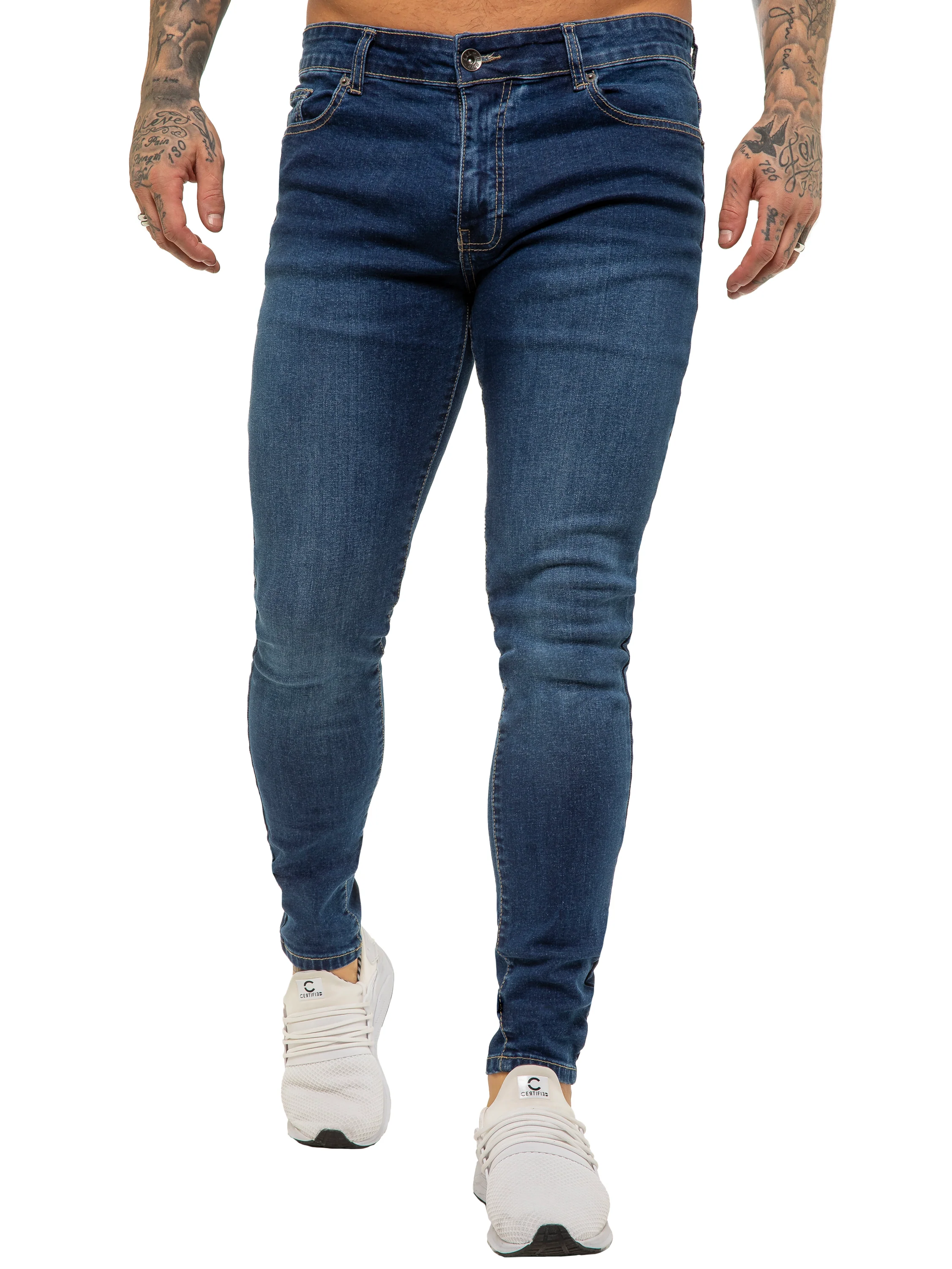 Julian Skinny Stretch Jeans - Blue - Image 3