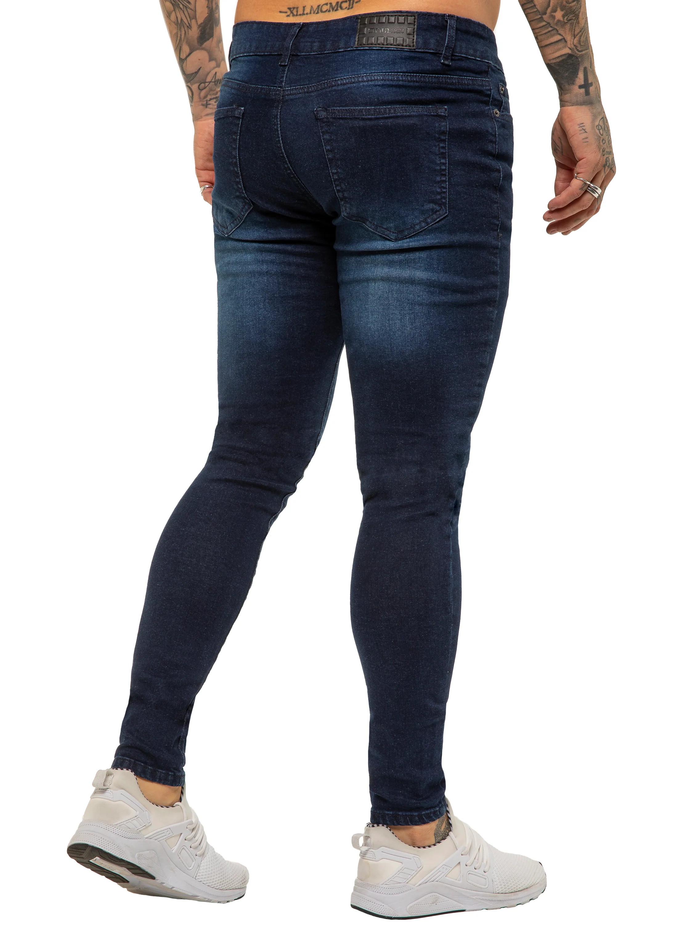 Julian Skinny Stretch Jeans - Dark Blue - Image 2