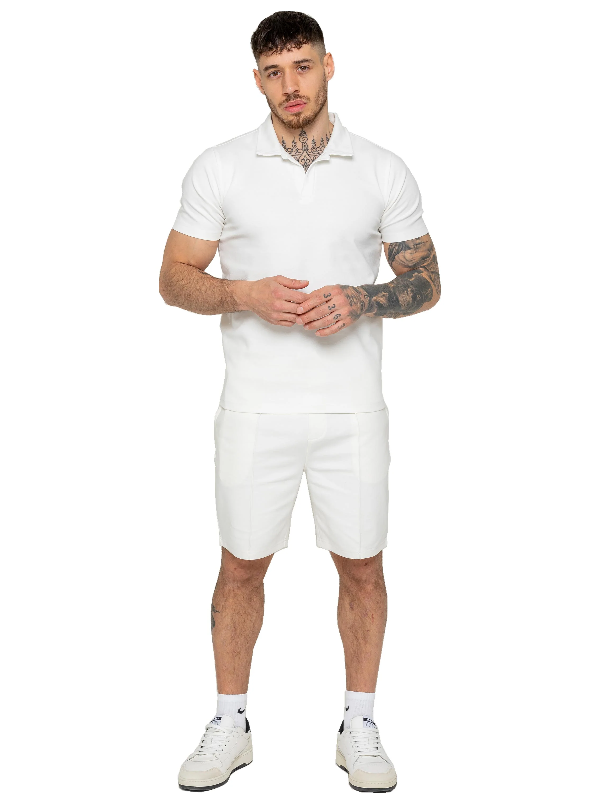 Kade Polo Shirt and Shorts Set - Off White - Image 2