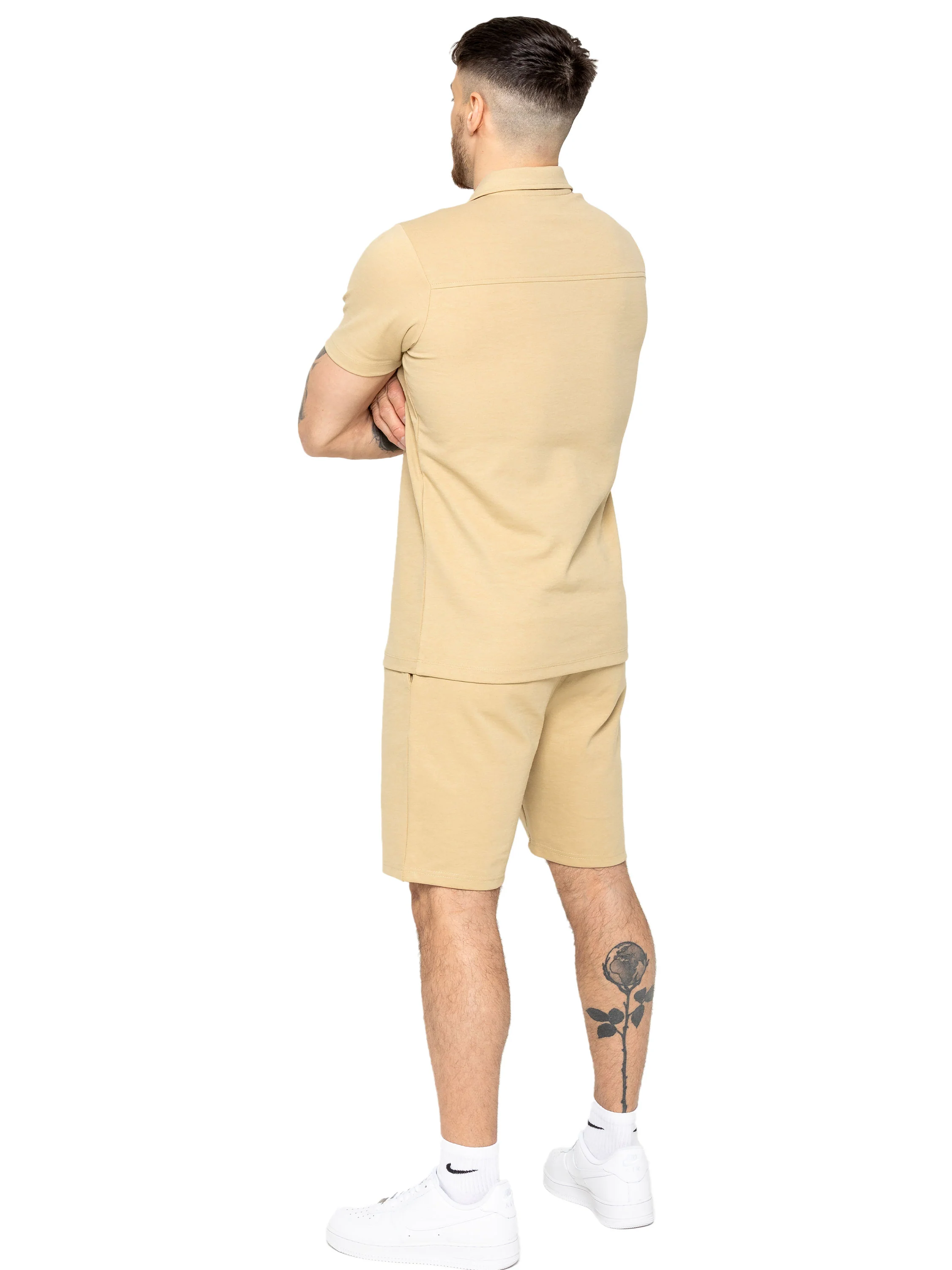 Kade Polo Shirt and Shorts Set - Stone - Image 4