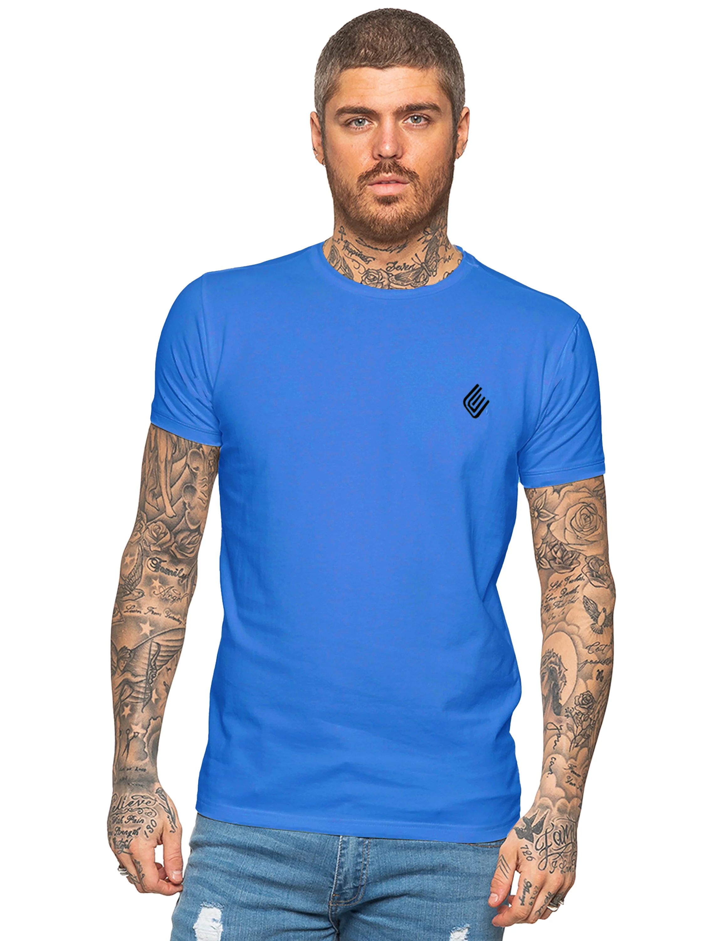 Kai Slim T-Shirt - Royal Blue - Image 3