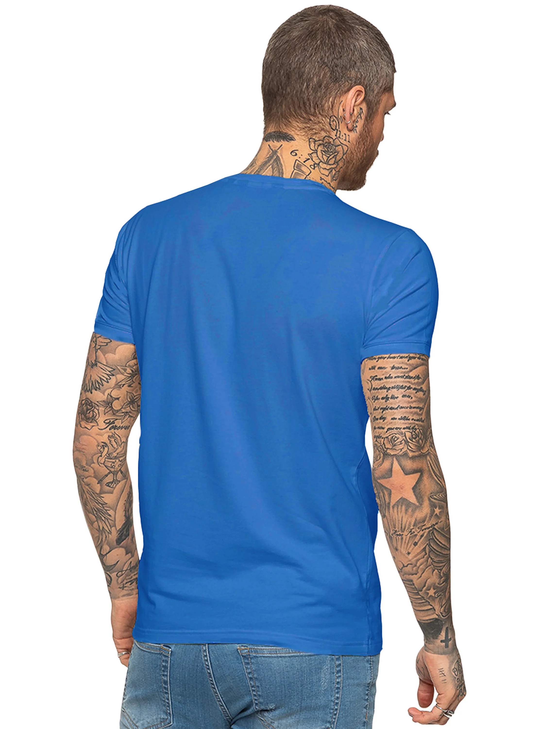 Kai Slim T-Shirt - Royal Blue - Image 4