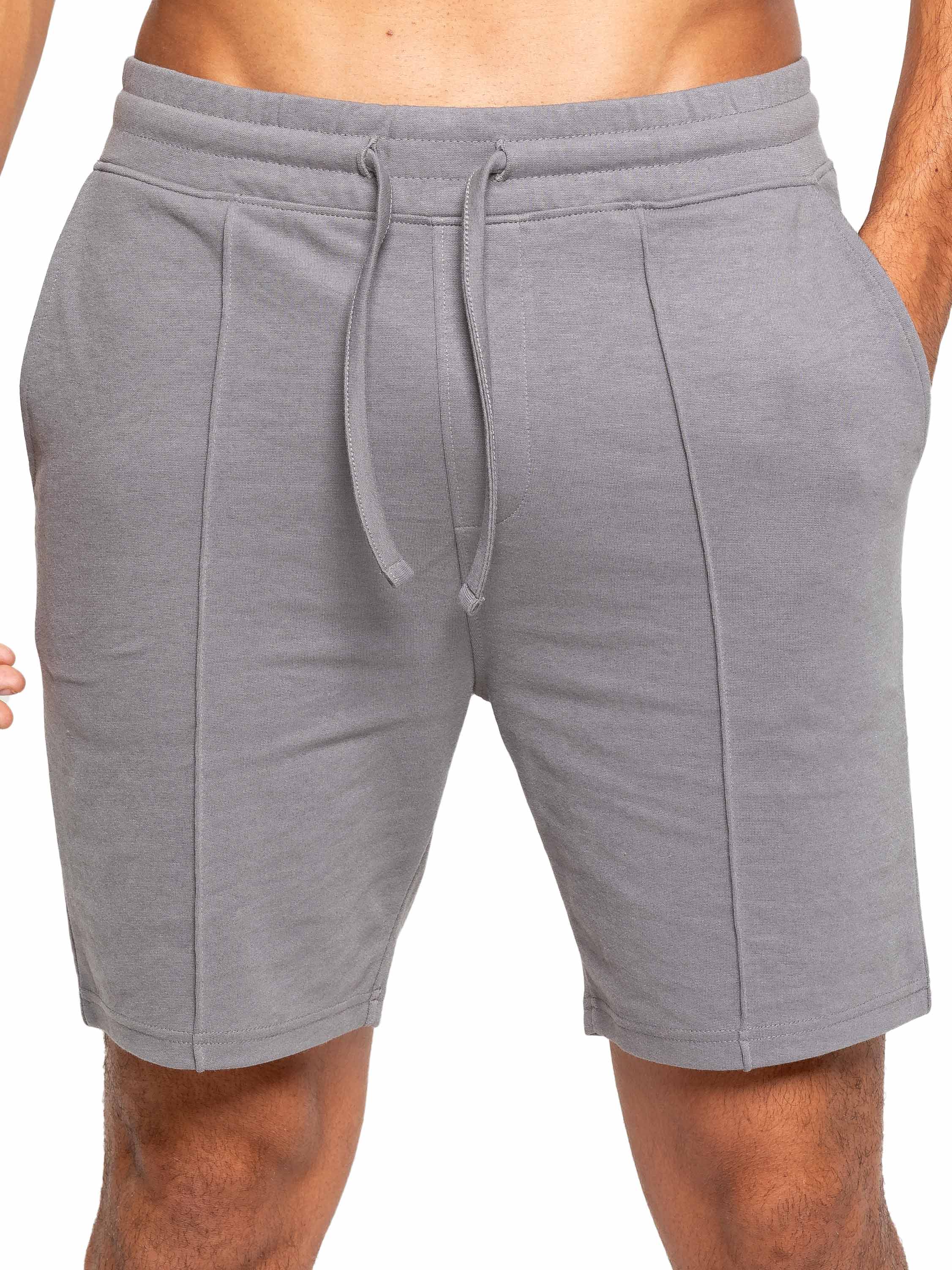 Karson Cotton Zip Polo Shirt and Shorts Set - Grey - Image 6