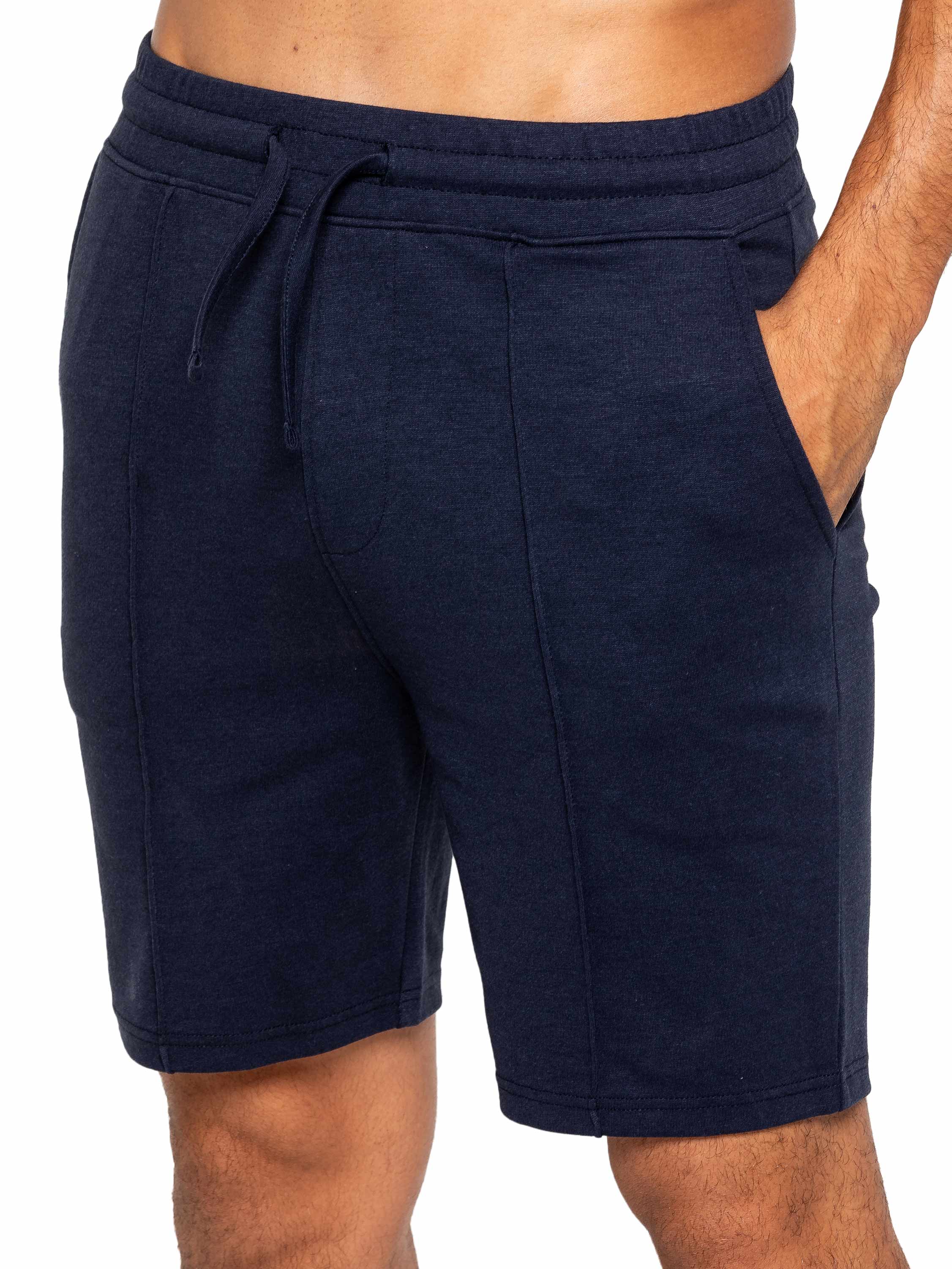 Karson Cotton Zip Polo Shirt and Shorts Set - Navy - Image 6