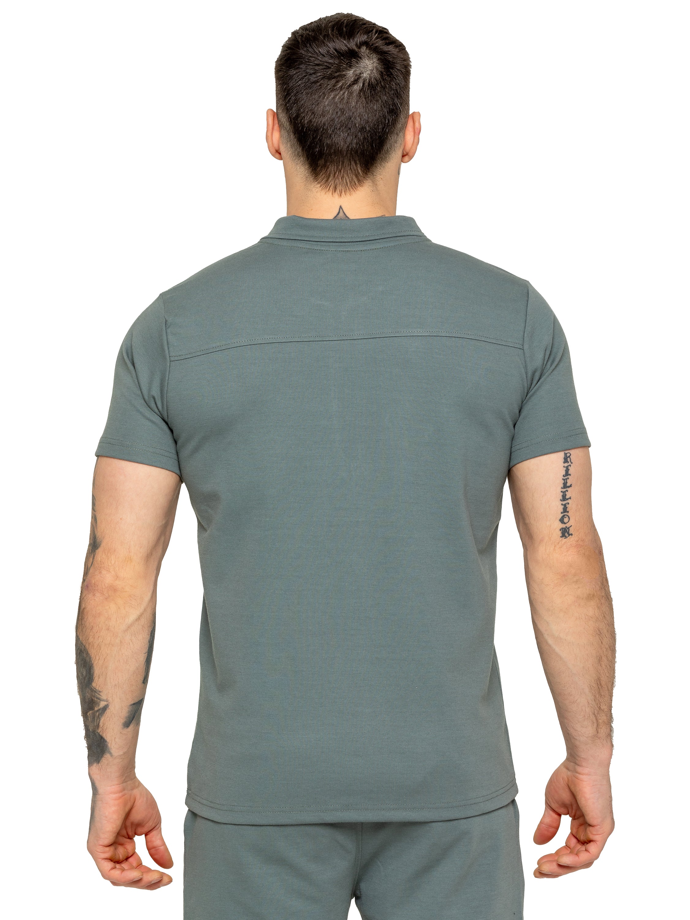 Karson Zip Polo Shirt - Emerald Green - Image 3