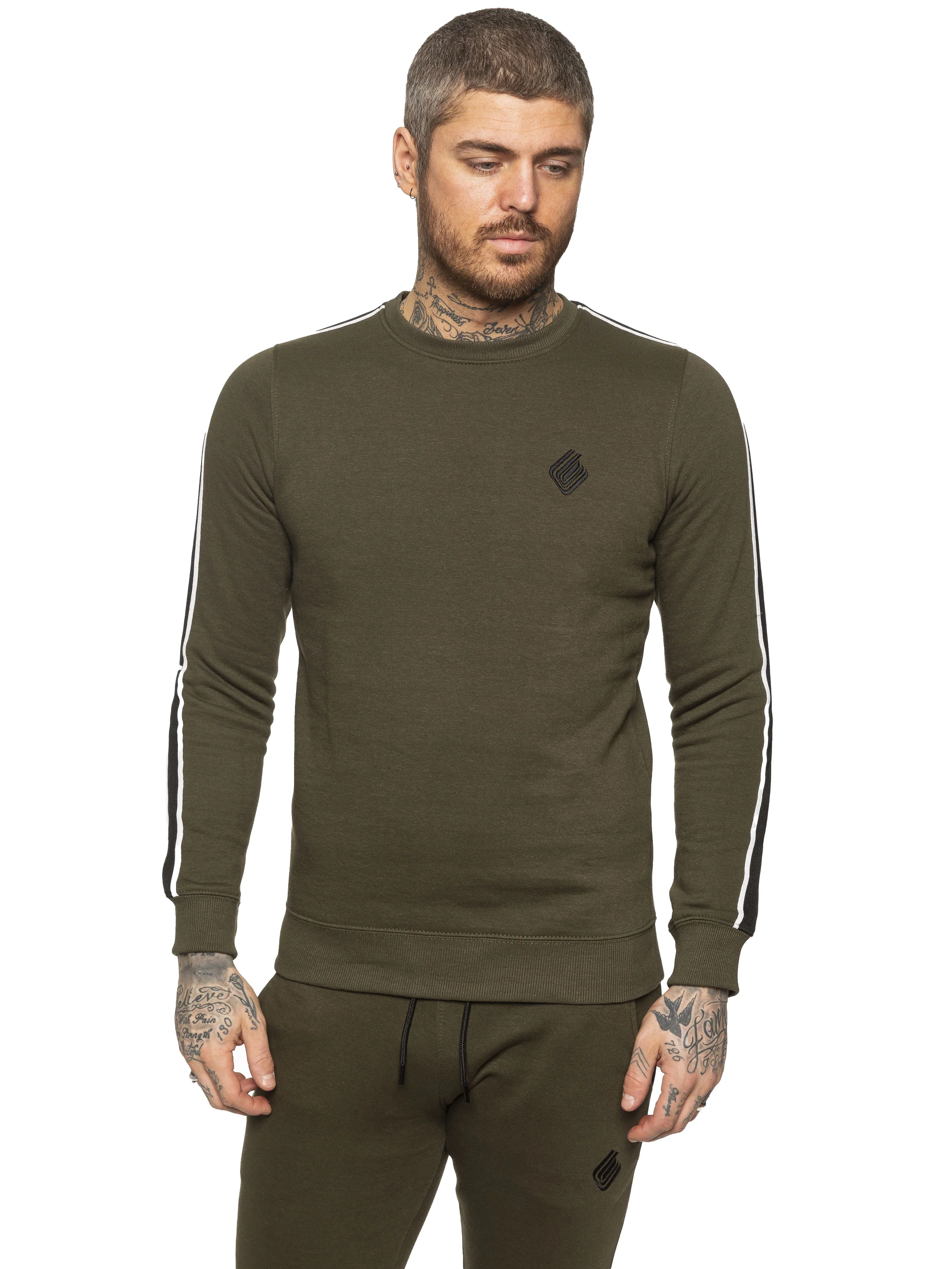 Lee Overhead Sweatshirt - Khaki - Image 4