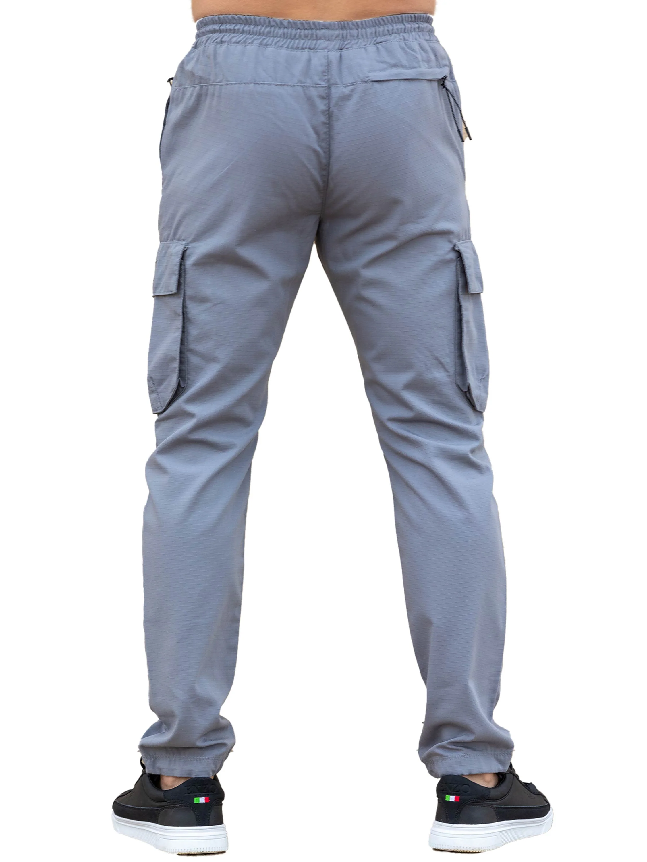 Leonardo Tech Utility Cargo Pants - Light Grey - Image 4