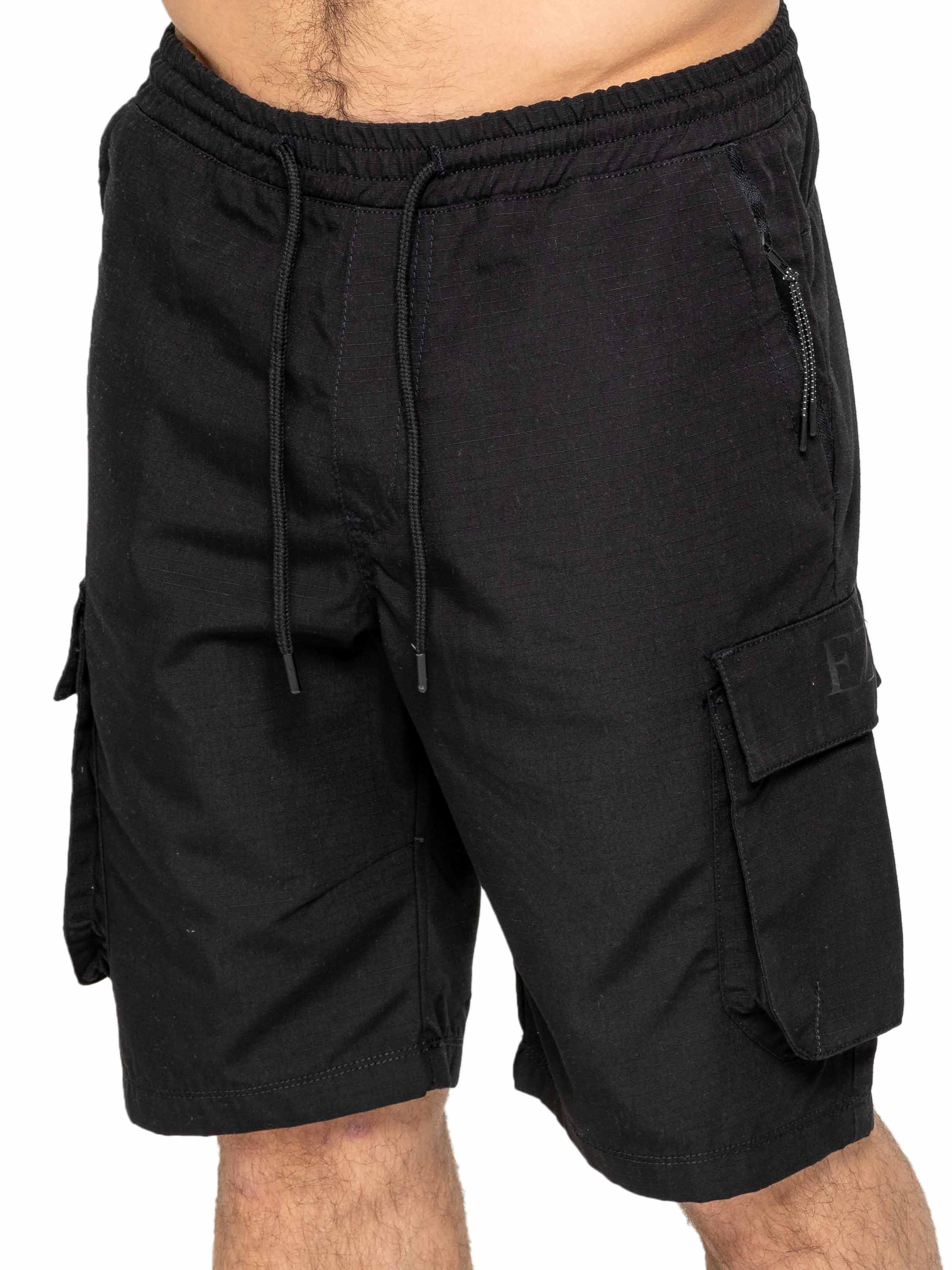 Leonardo Technical Cargo Shorts - Black