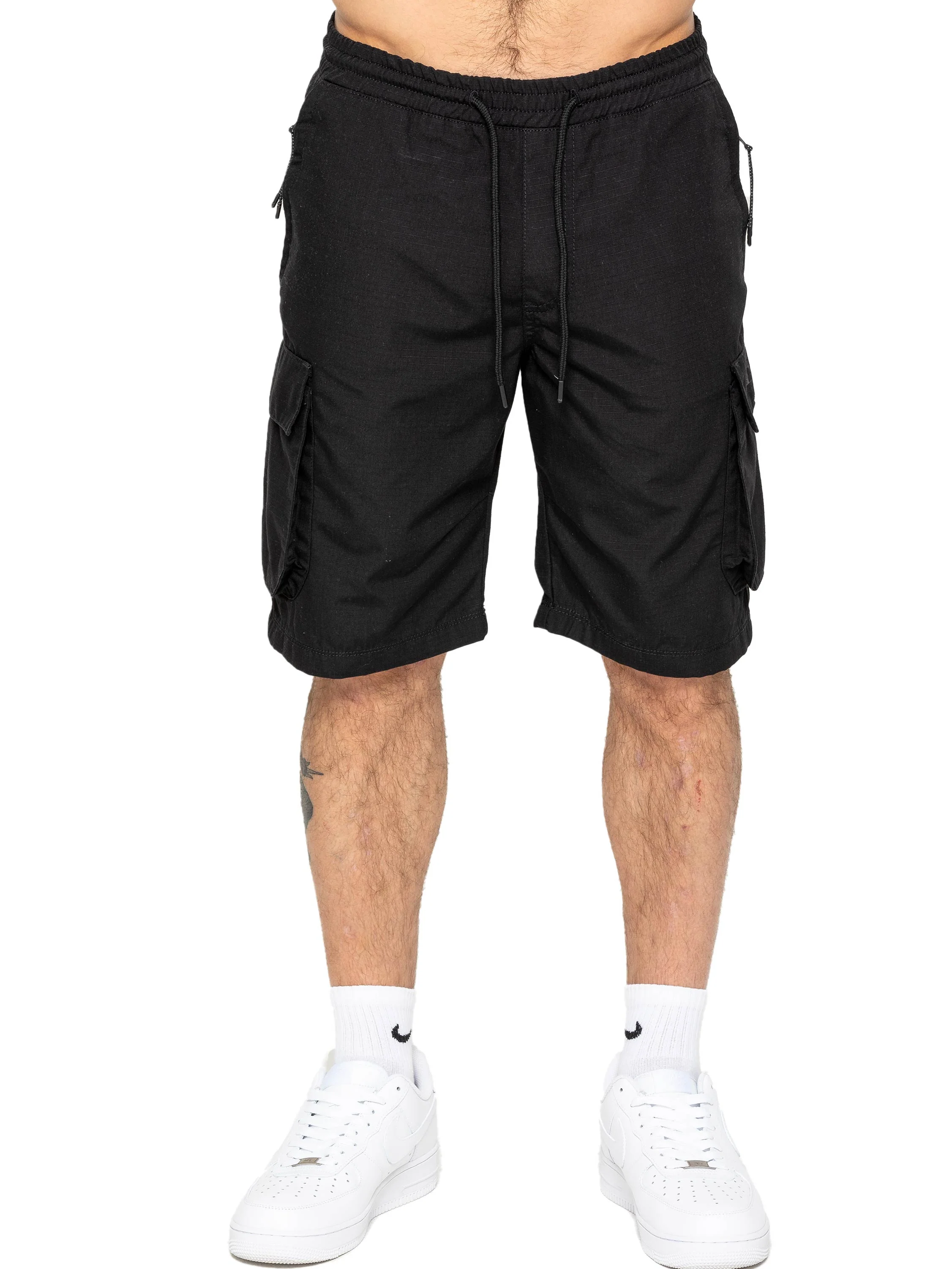 Leonardo Technical Cargo Shorts - Black - Image 3