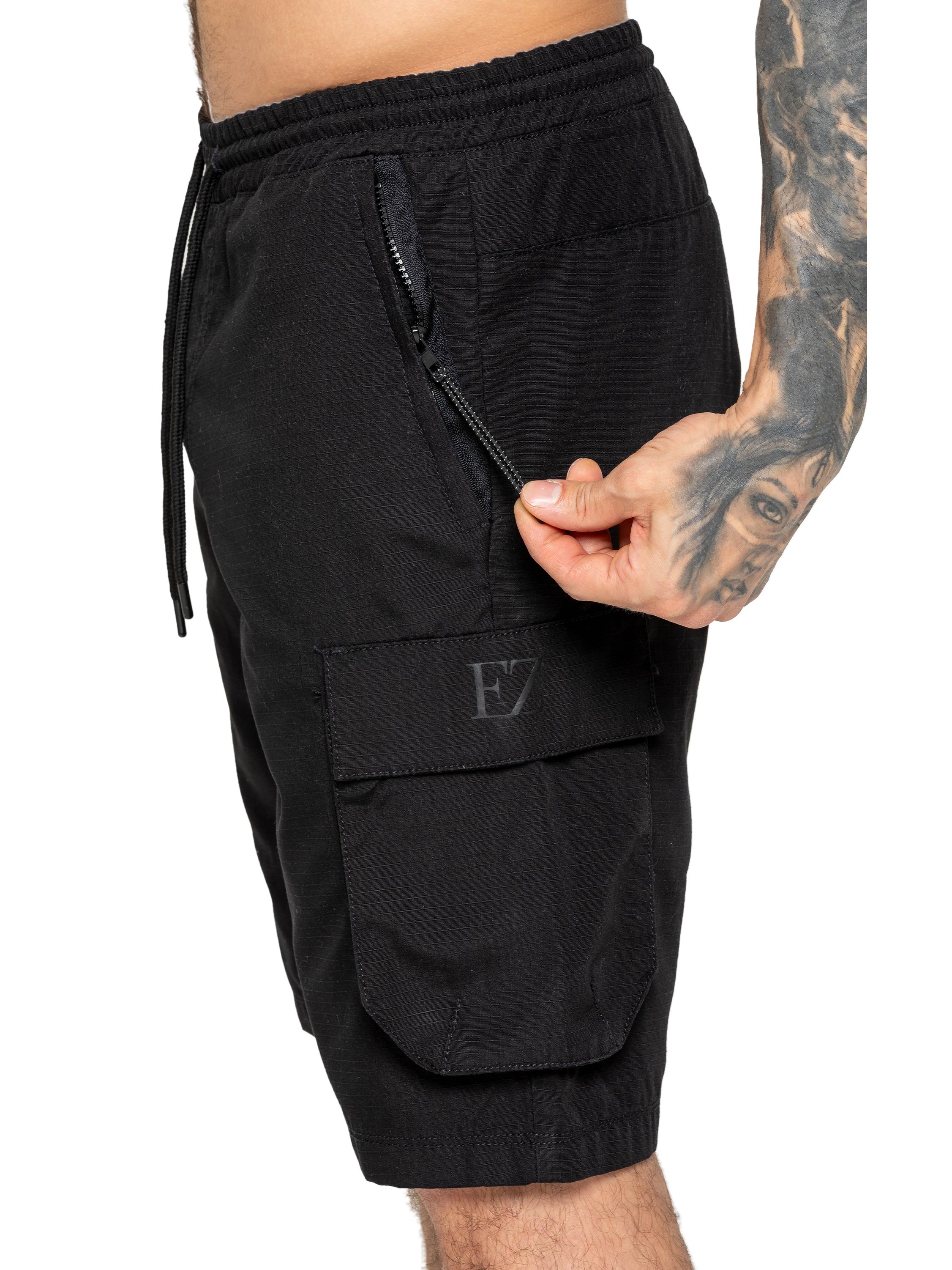 Leonardo Technical Cargo Shorts - Black - Image 5
