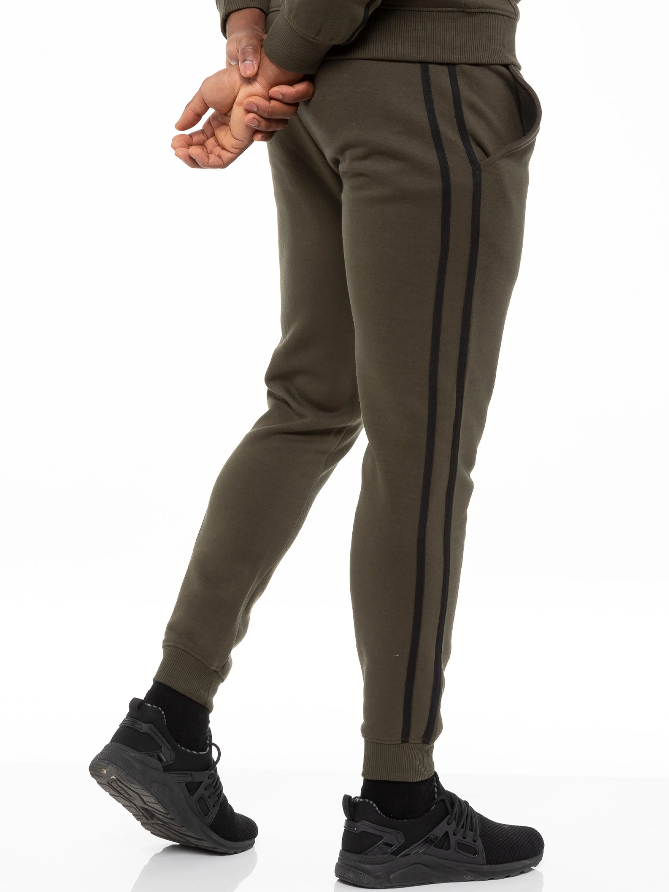 Logan Cuffed Jogger - Khaki - Image 3