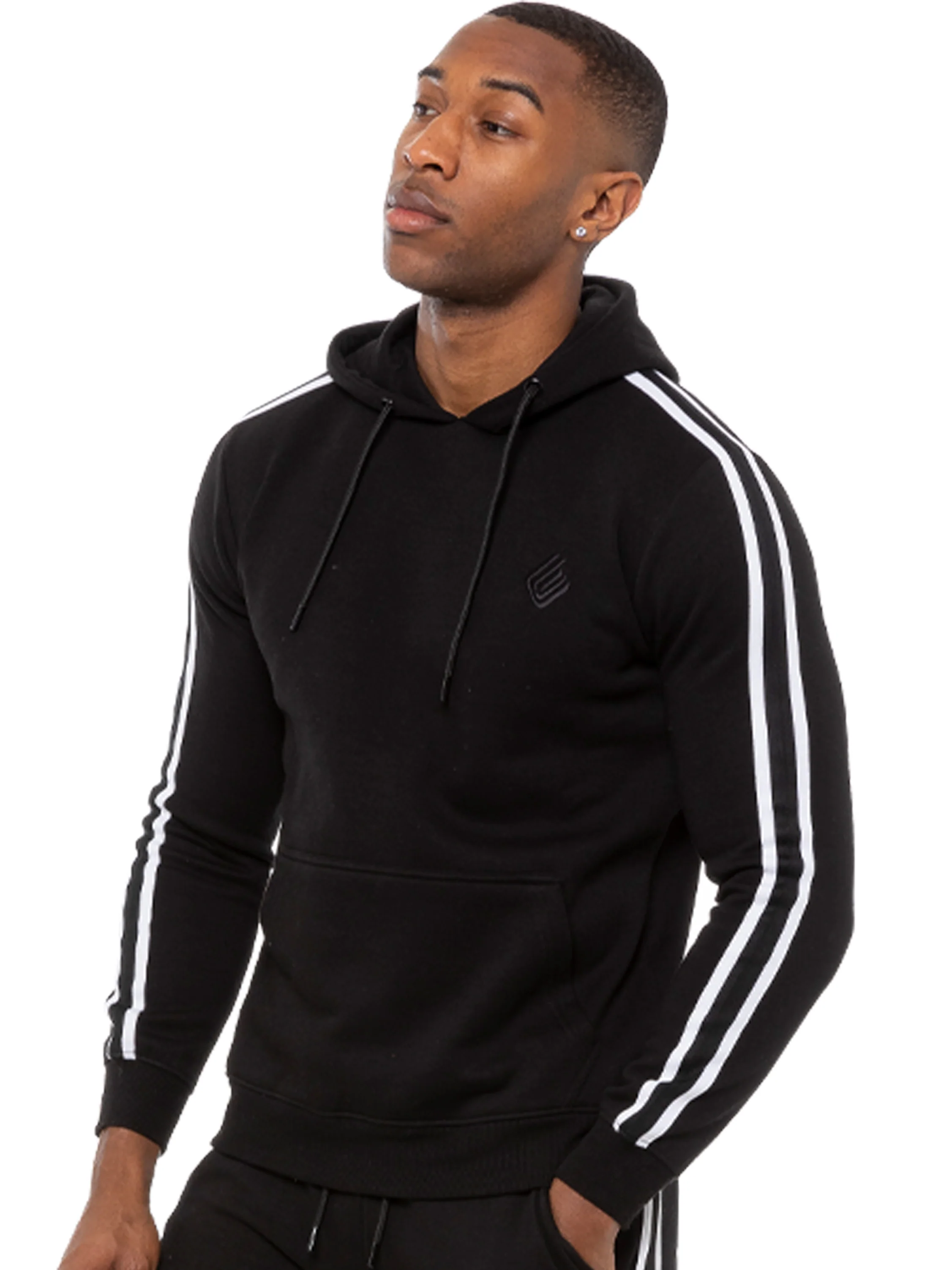 Logan Overhead Hoodie - Black - Image 3