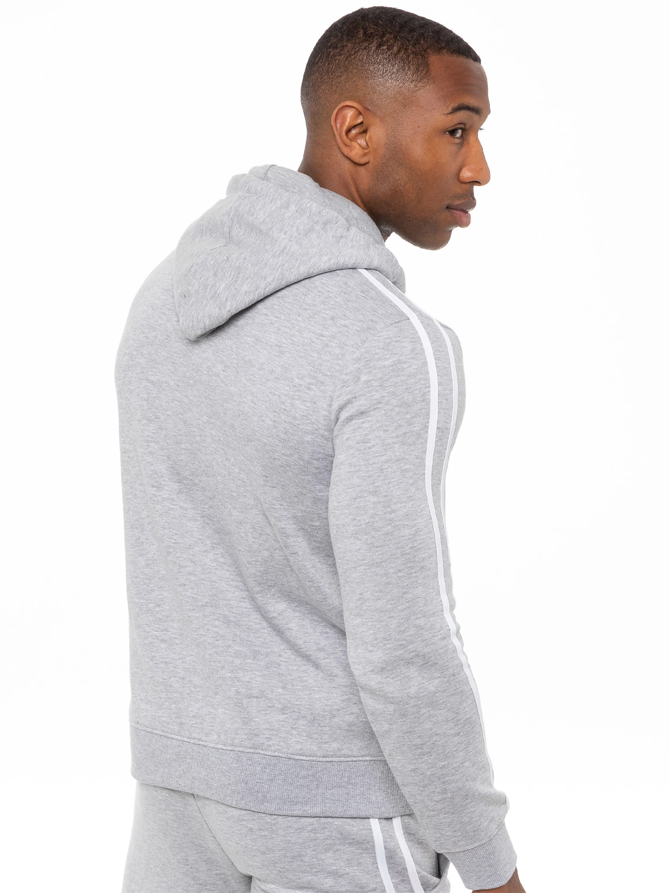 Logan Overhead Hoodie - Grey - Image 3