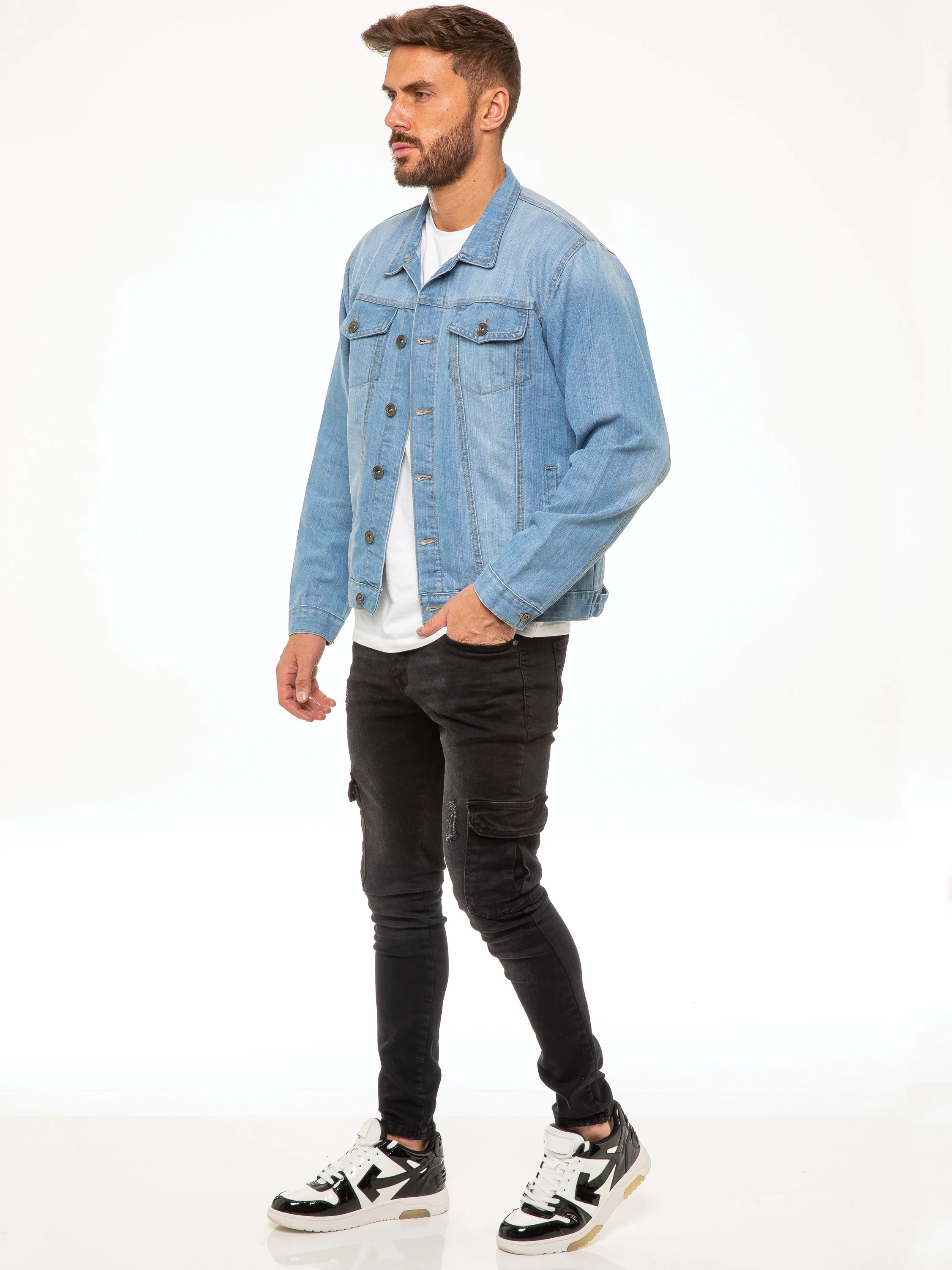 Lowell Denim Jacket - Light Blue - Image 5