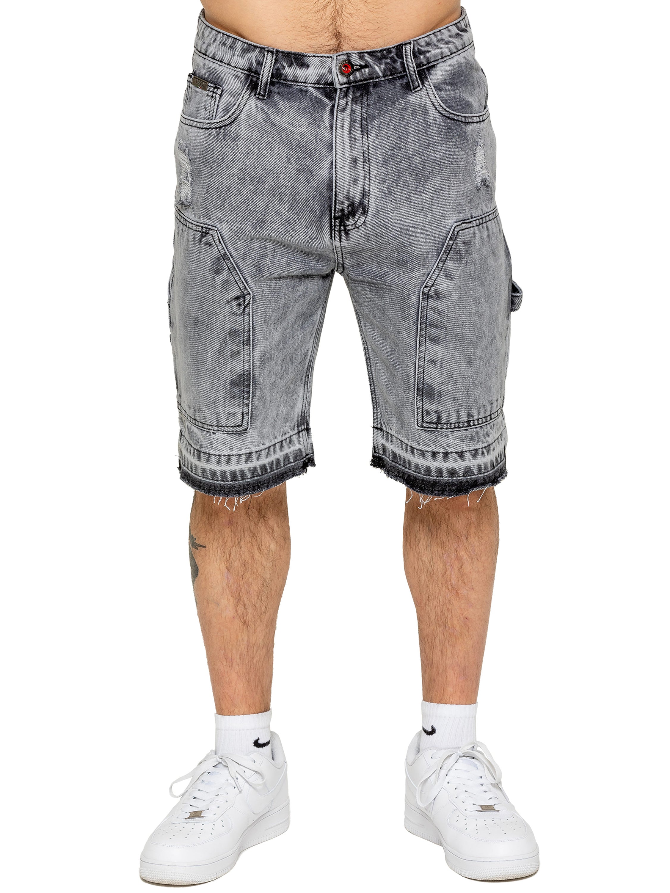 Luciano Carpenter Denim Shorts - Grey - Image 5