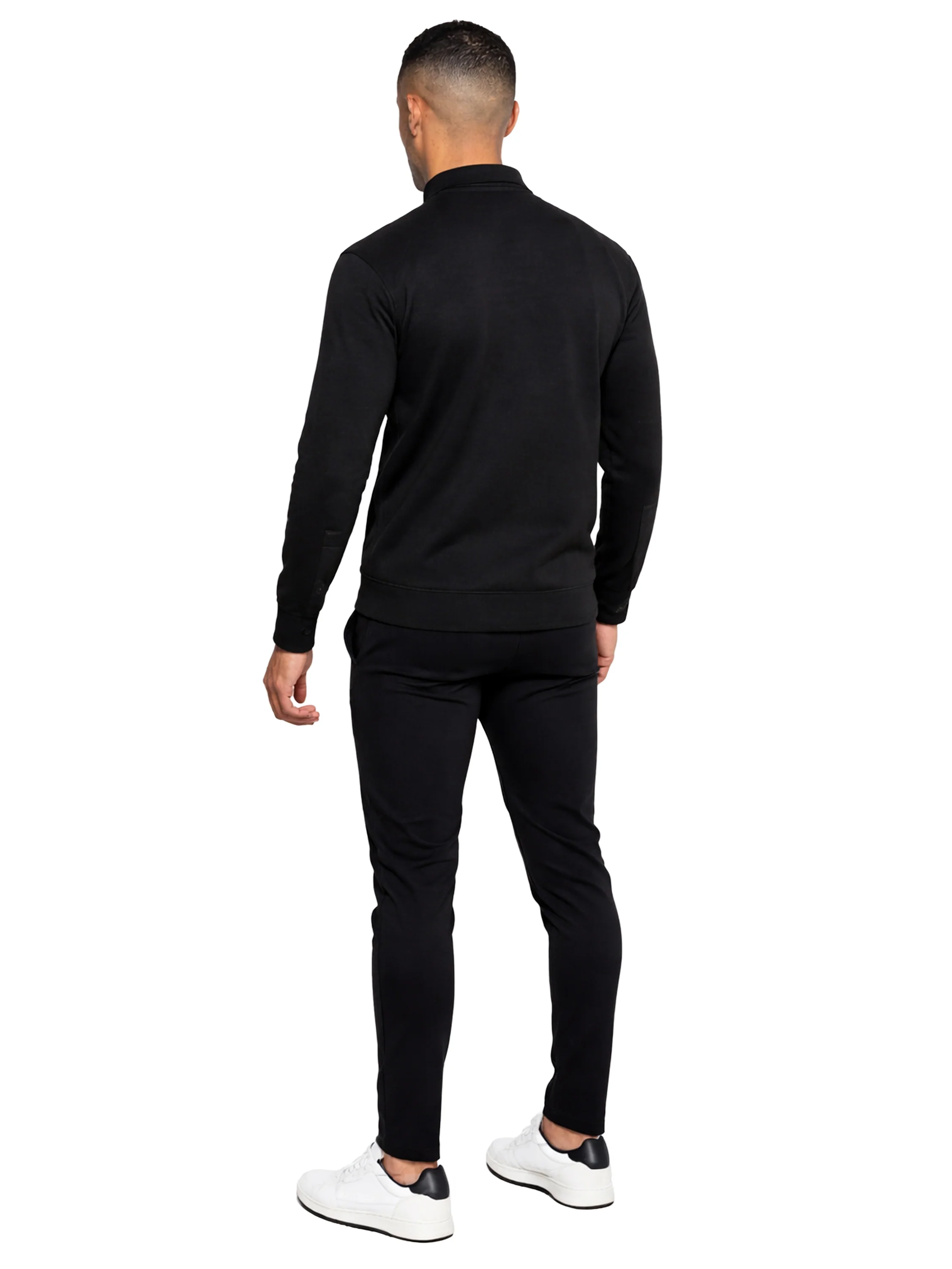 Maceo Zip Funnel Neck Sweatshirt - Black - Image 5