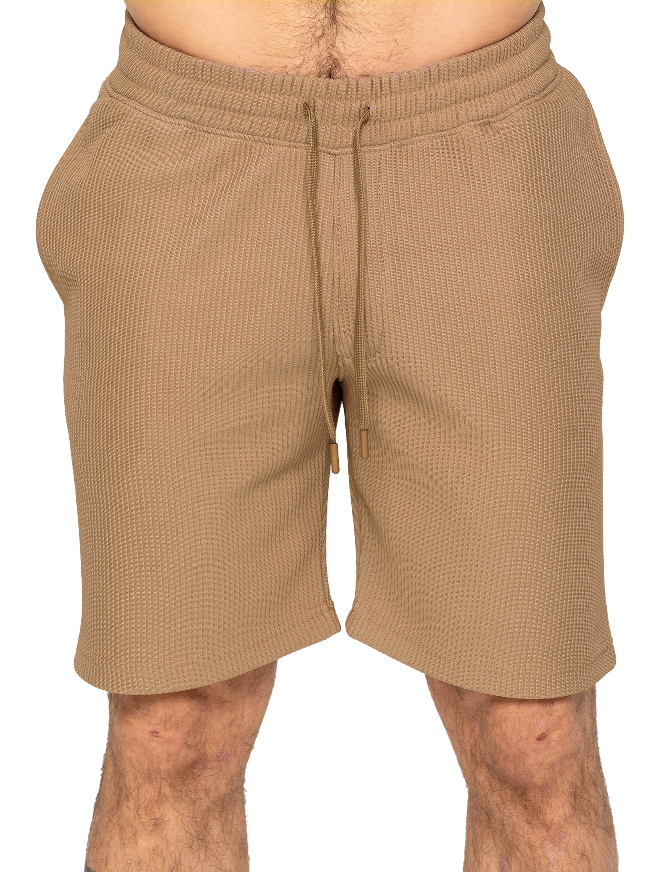 Matteo Pleated Shirt and Shorts Set - Beige - Image 5
