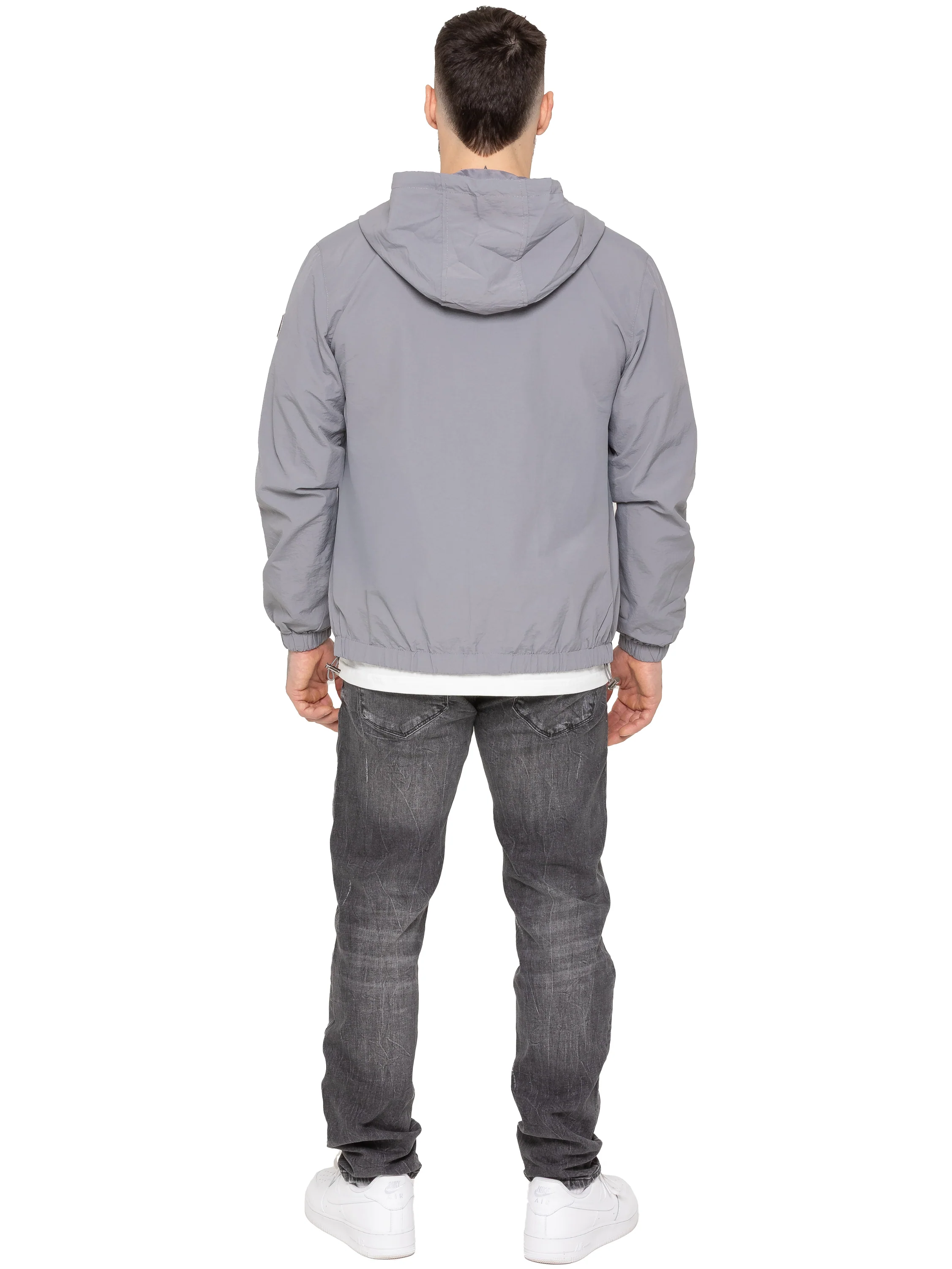 Mattia Windbreaker Jacket - Grey - Image 5