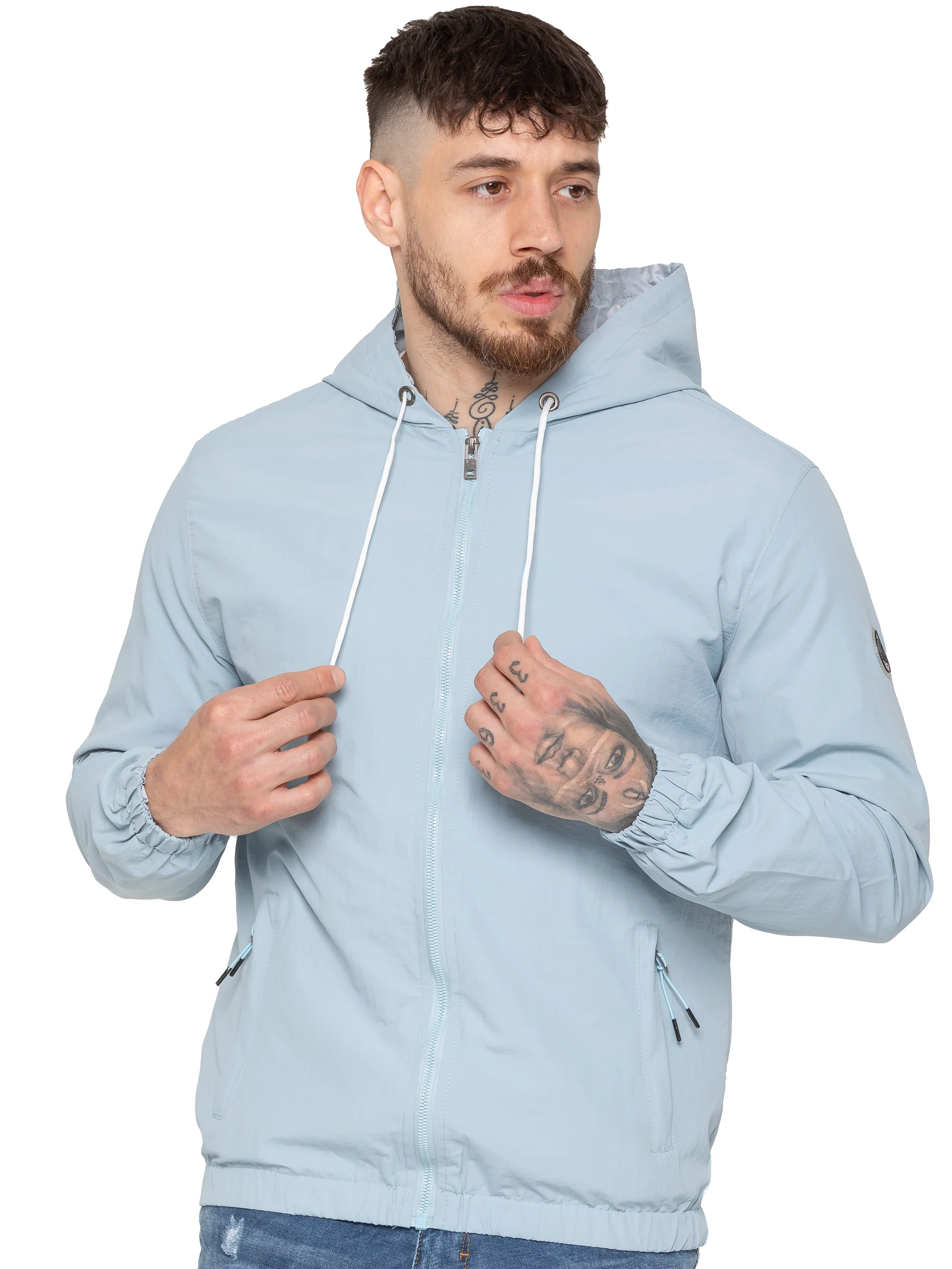 Mattia Windbreaker Jacket - Sky Blue