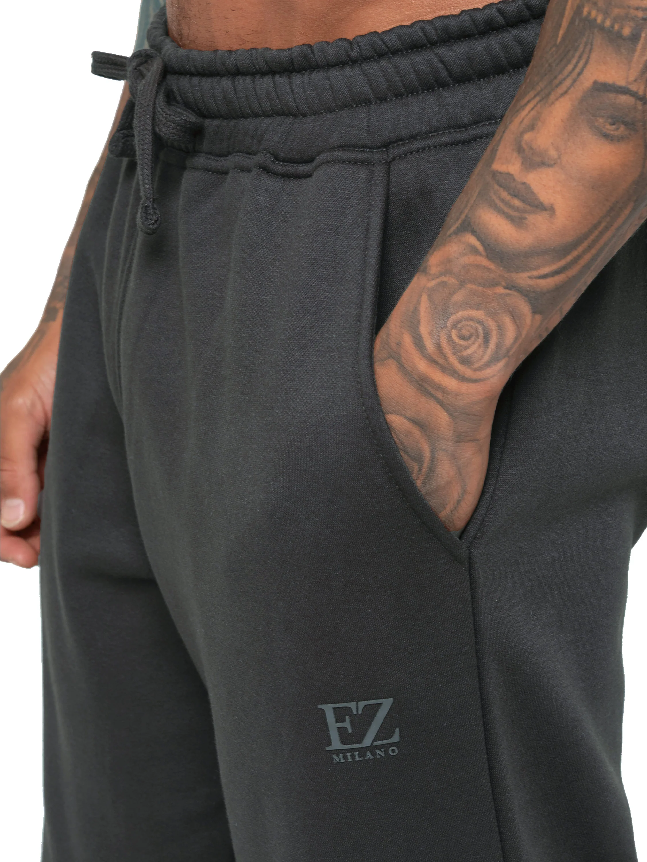 Maximo Straight Leg Joggers - Dark Grey - Image 4
