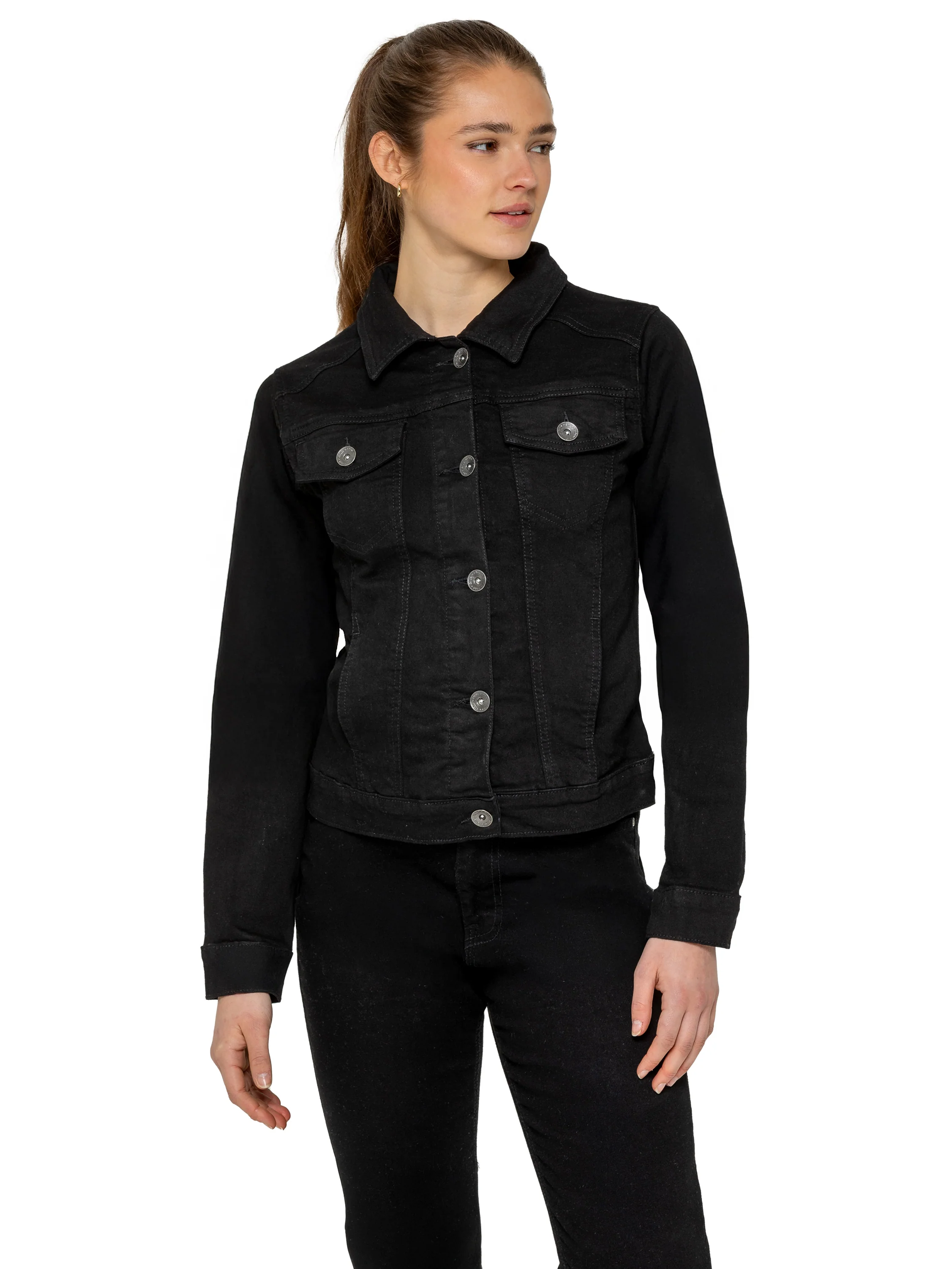 Maya Denim Jacket - Black - Image 4