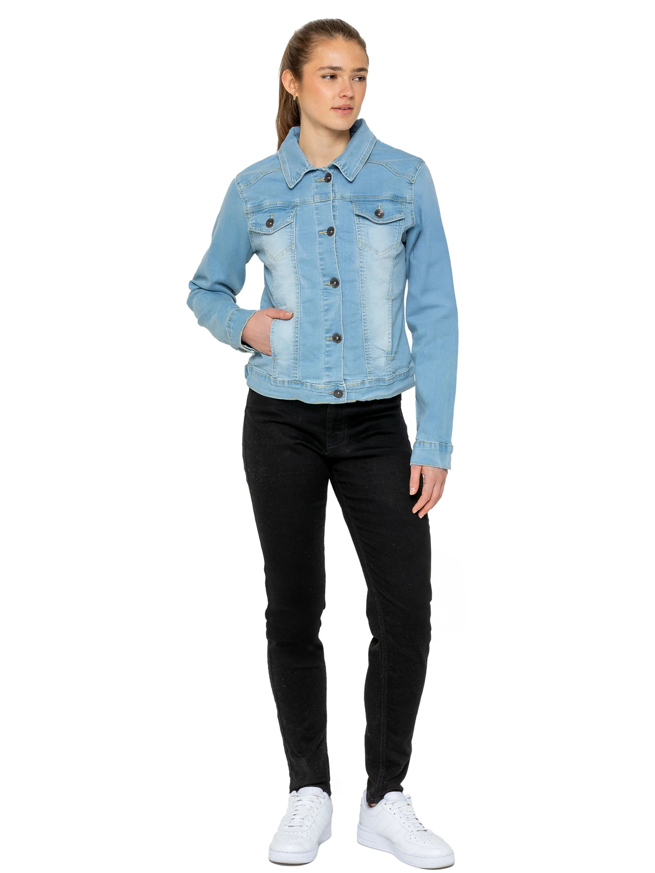 Maya Denim Jacket - Light Blue - Image 3
