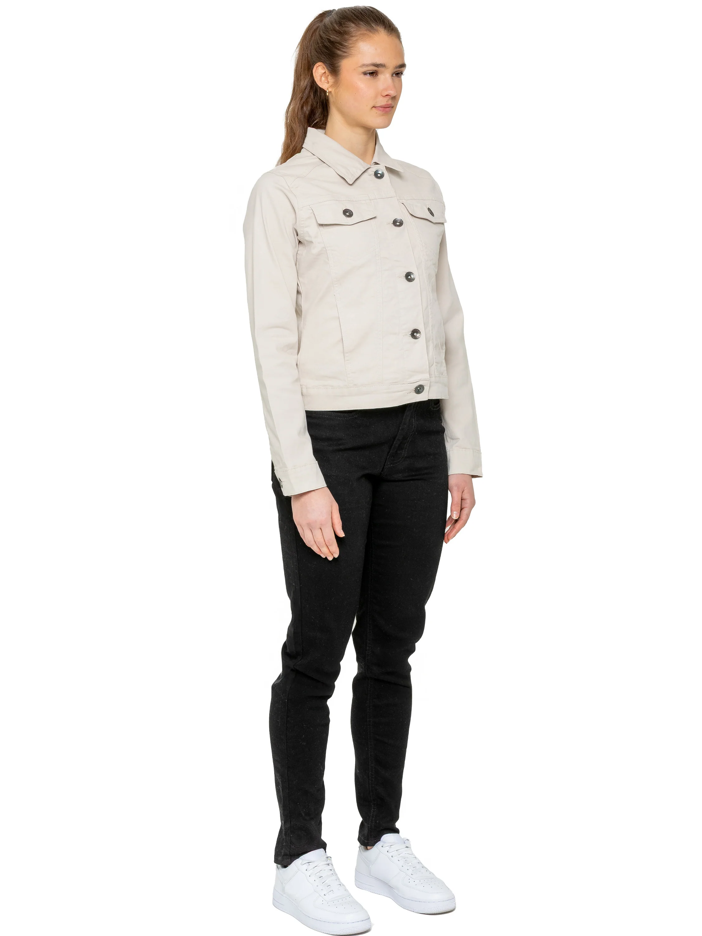 Maya Denim Jacket - Stone - Image 4