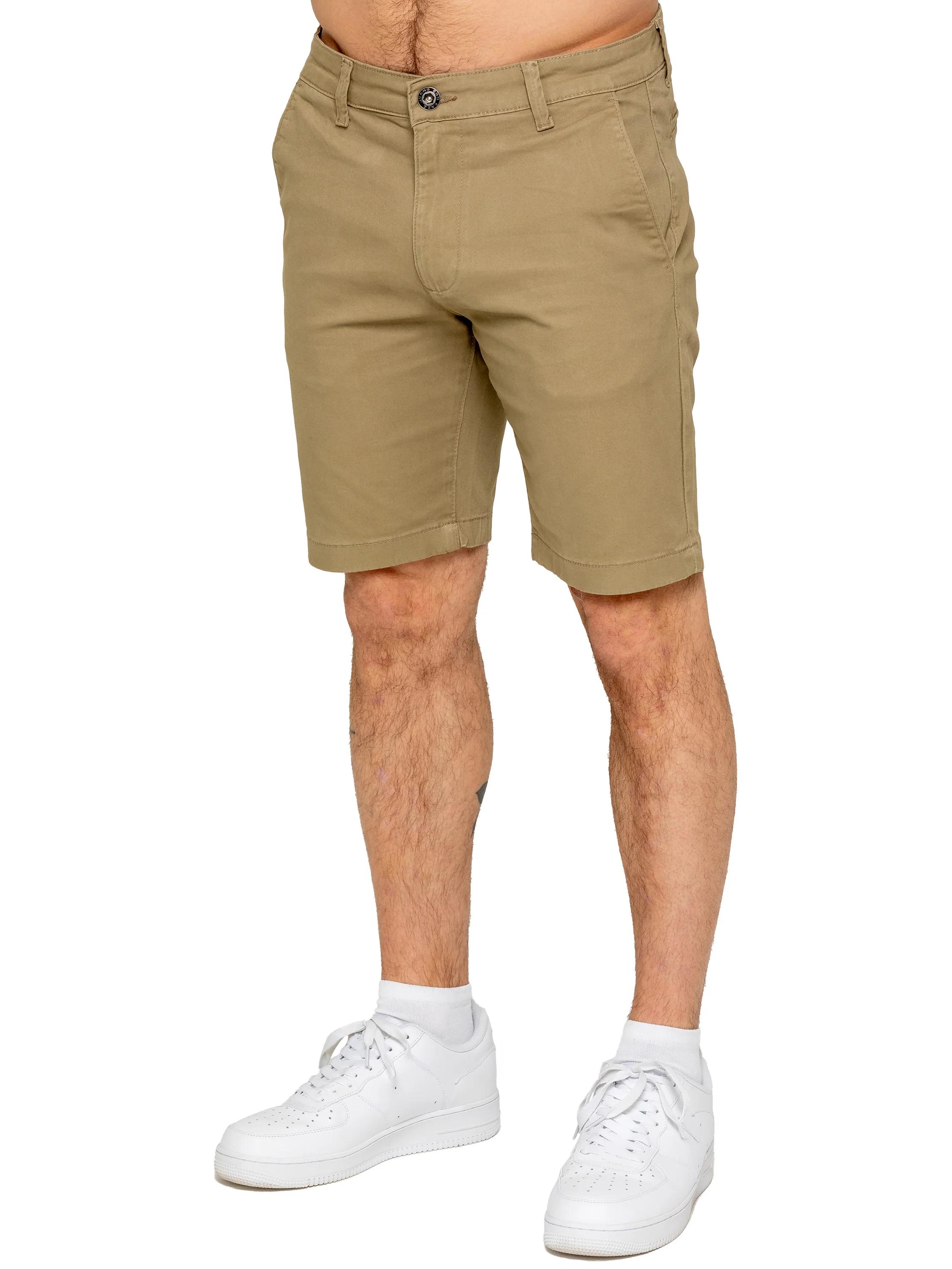 Miles Regular Fit Chino Shorts - Beige - Image 2