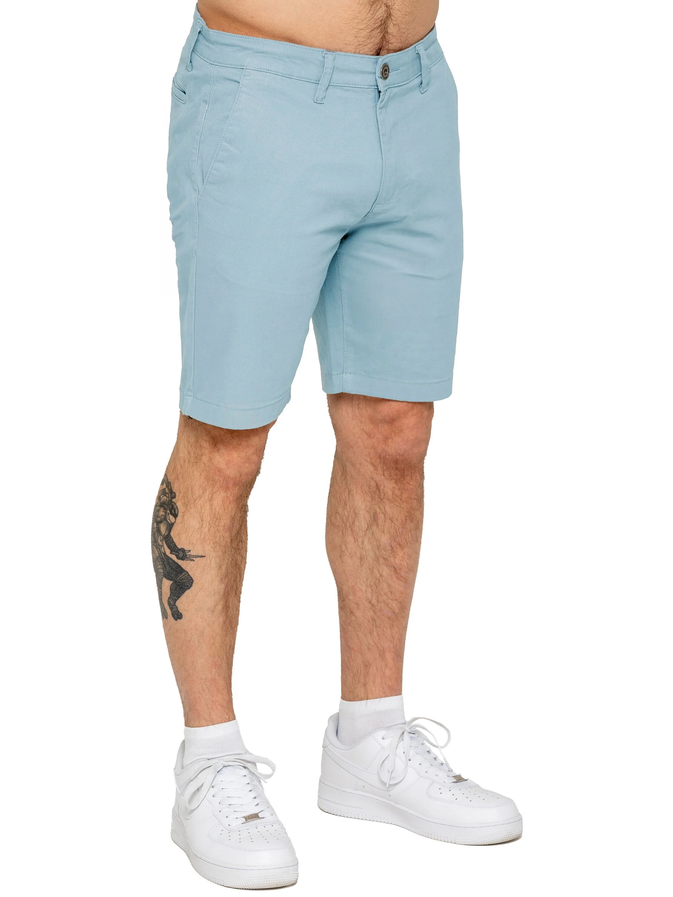 Miles Regular Fit Chino Shorts - Sky Blue - Image 4