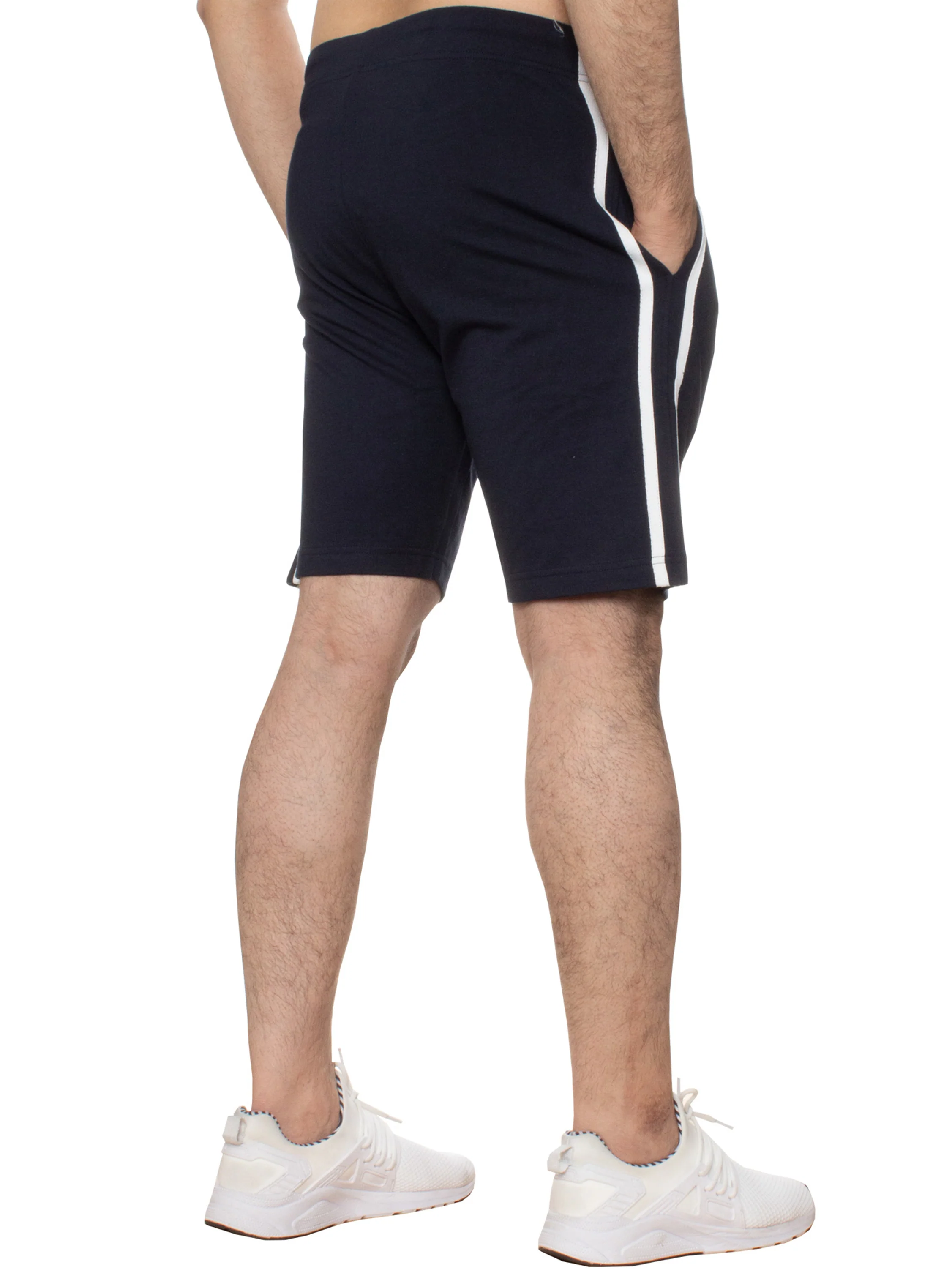 Nico Striped Lounge Shorts - Blue - Image 4