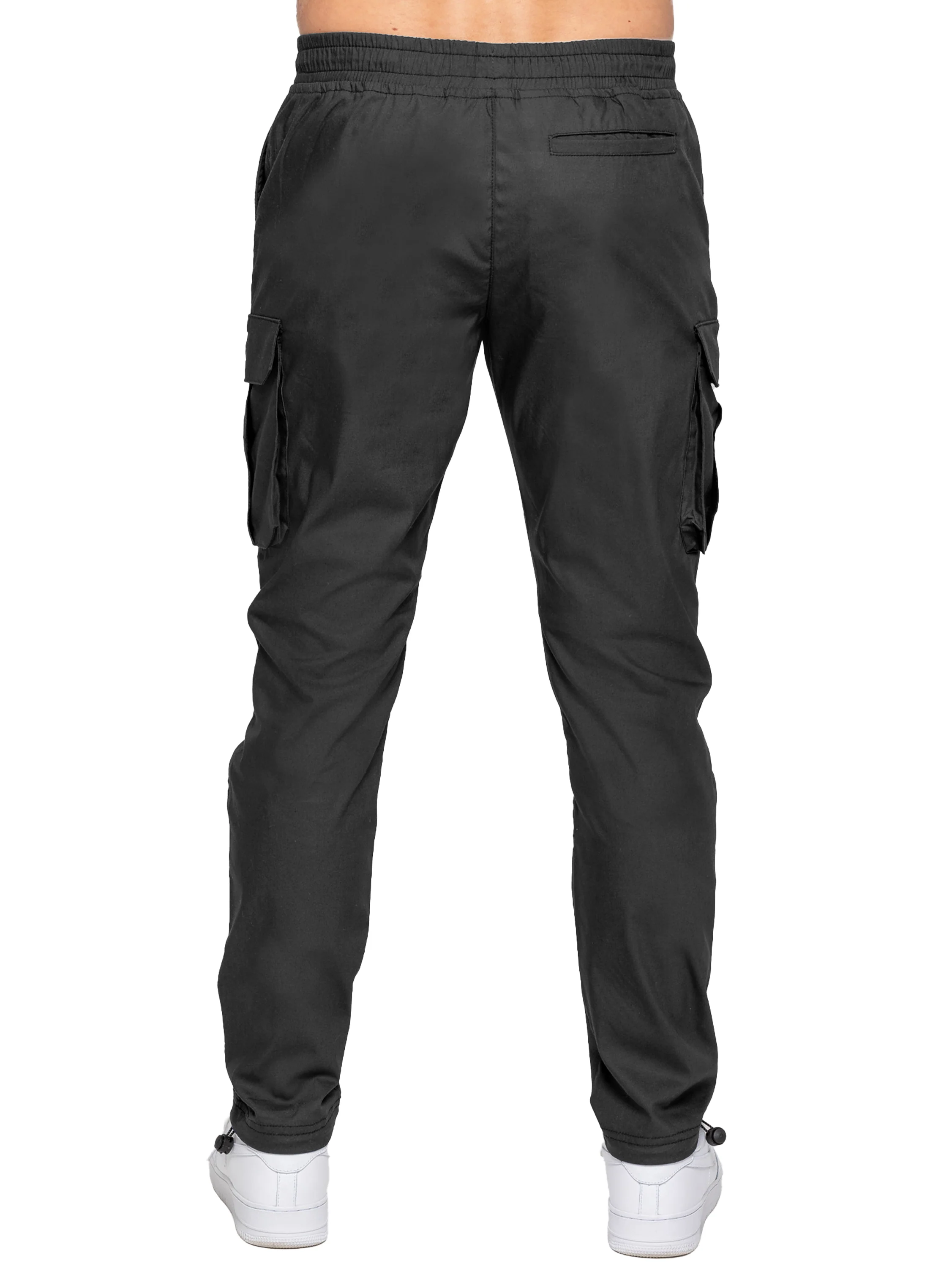 Nicolas Tapered Cargo Pants - Black - Image 3