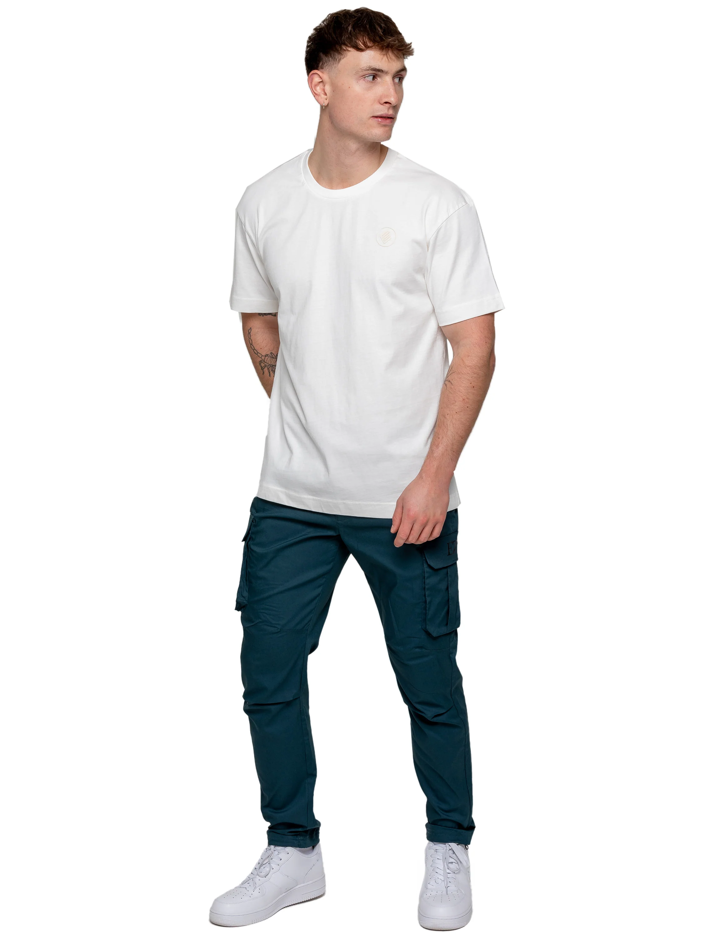 Nicolas Tapered Cargo Pants - Blue Turquoise - Image 6