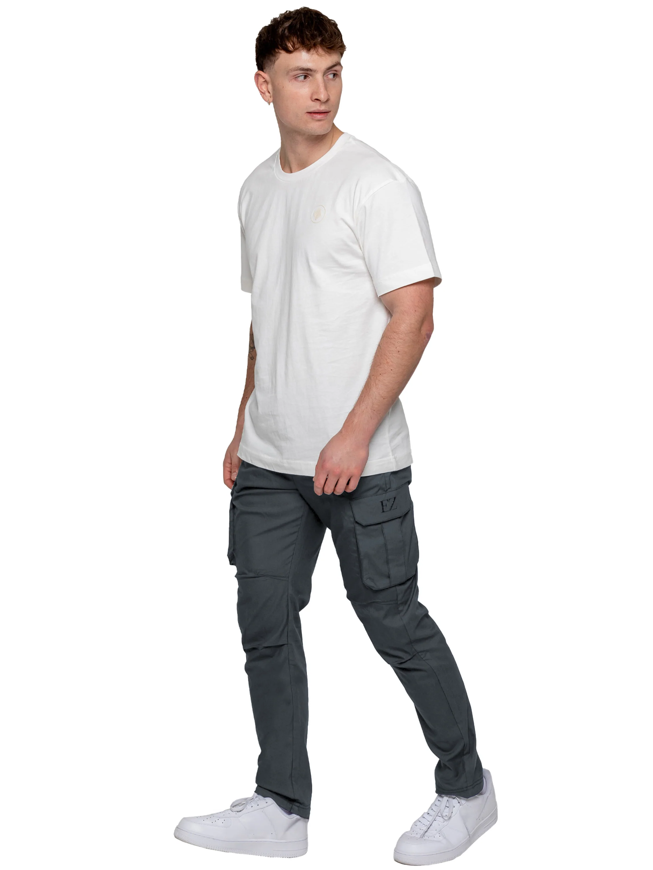 Nicolas Tapered Cargo Pants - Charcoal - Image 6