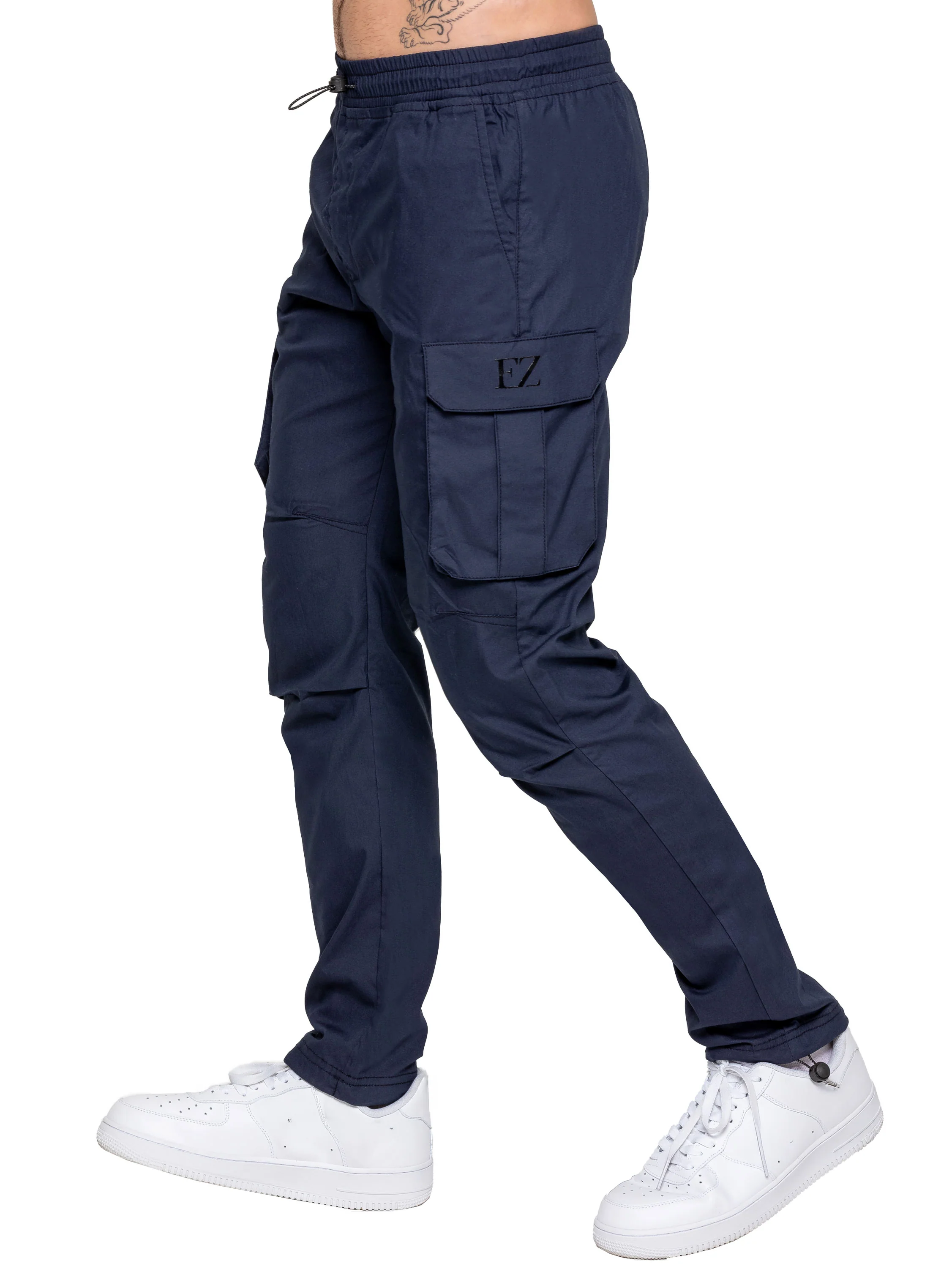 Nicolas Tapered Cargo Pants - Navy