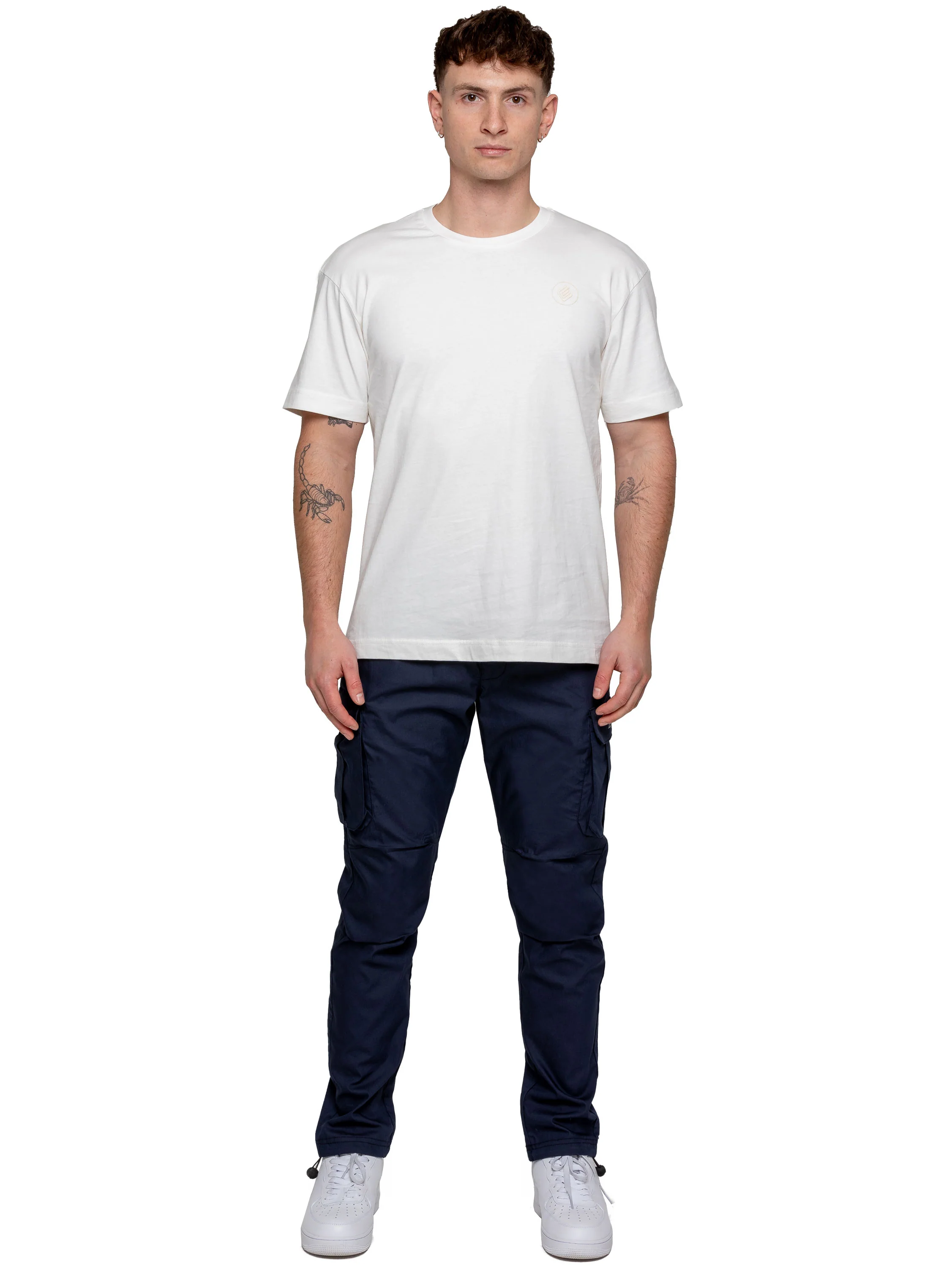 Nicolas Tapered Cargo Pants - Navy - Image 5