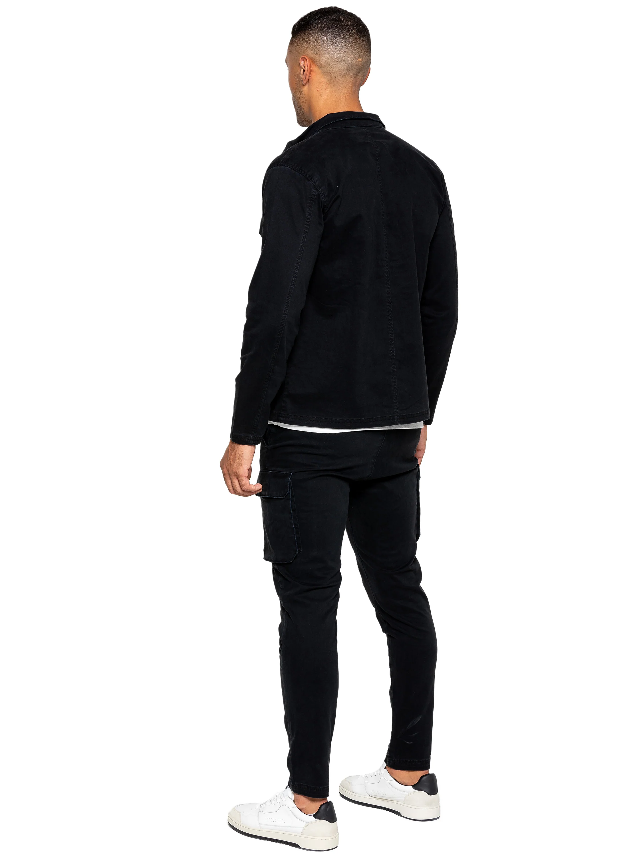 Nova Dye Cargo Jacket and Pants Set - Black - Image 3