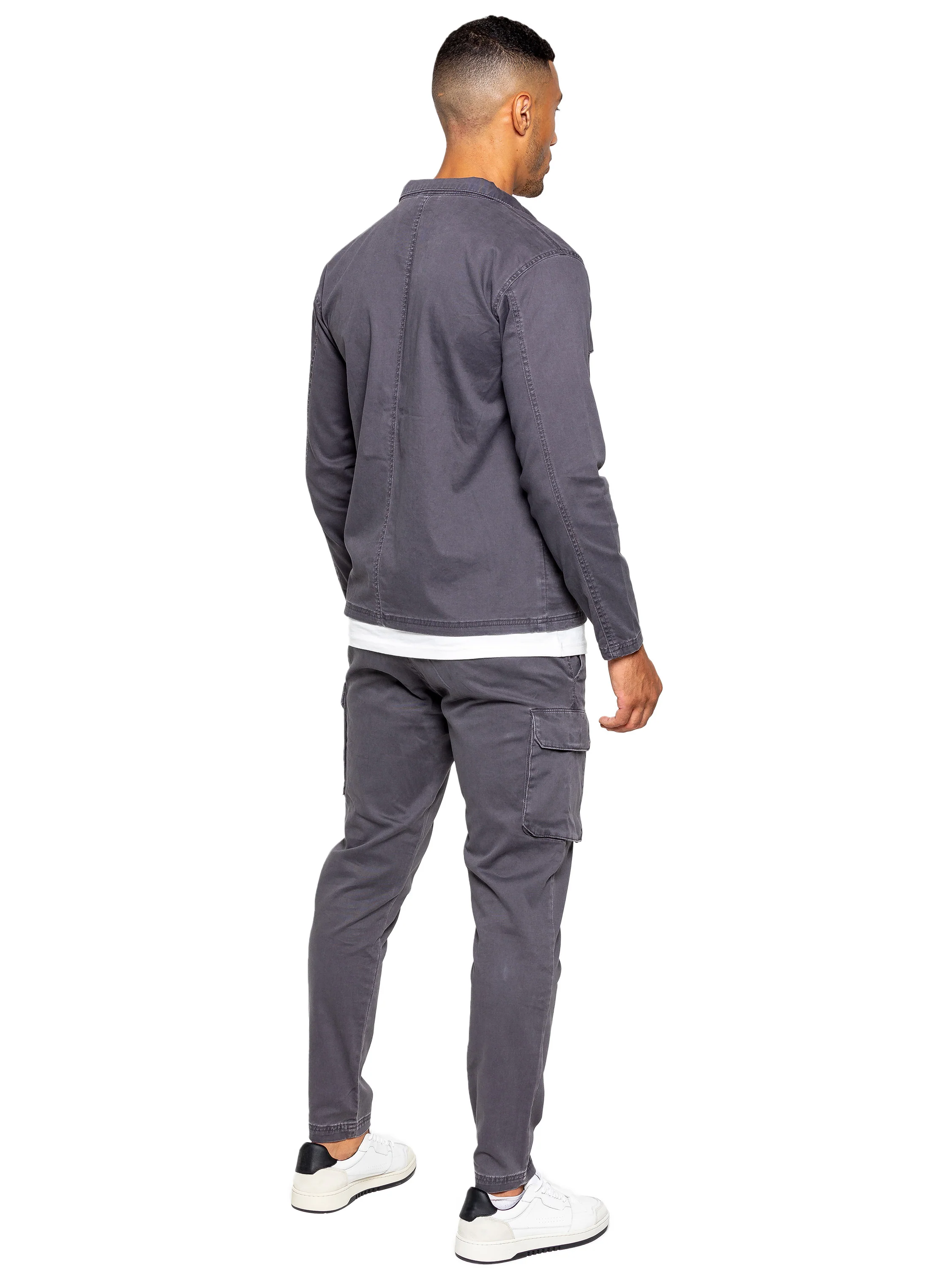Nova Dye Cargo Jacket and Pants Set - Grey - Image 3