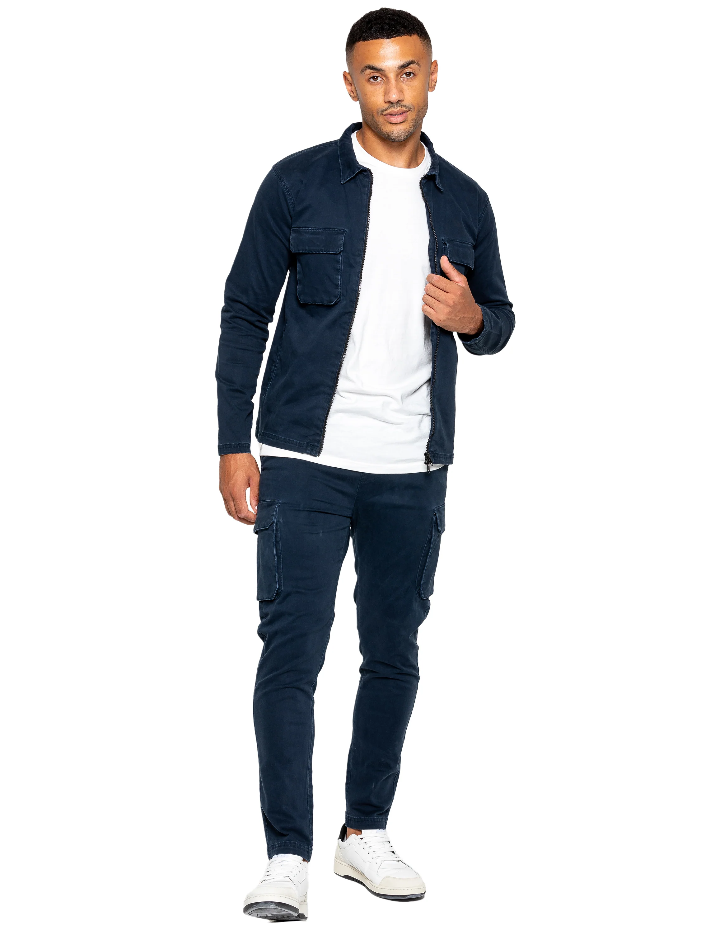 Nova Dye Cargo Jacket and Pants Set - Navy - Image 3