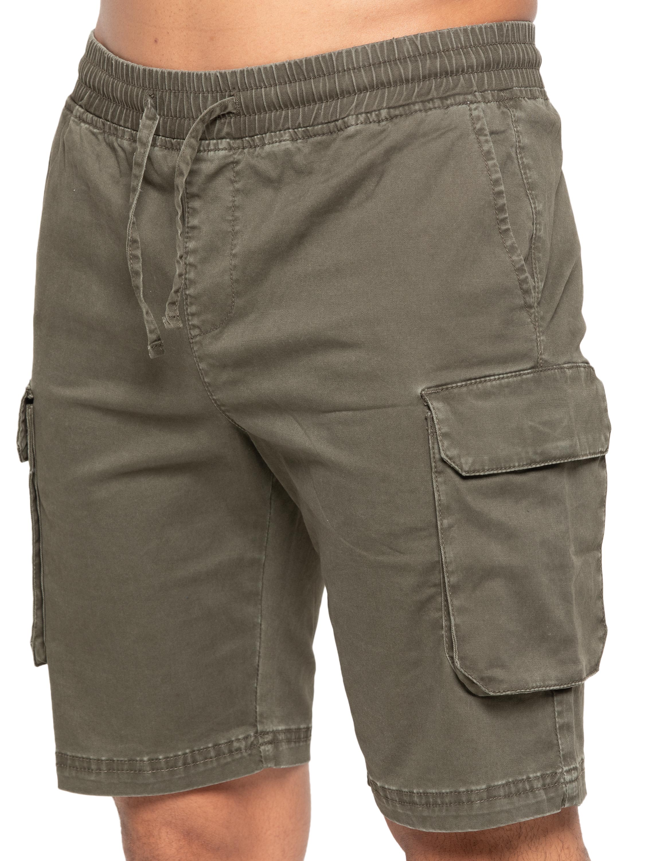 Nova Dye Cargo Jacket and Shorts Set - Khaki - Image 6