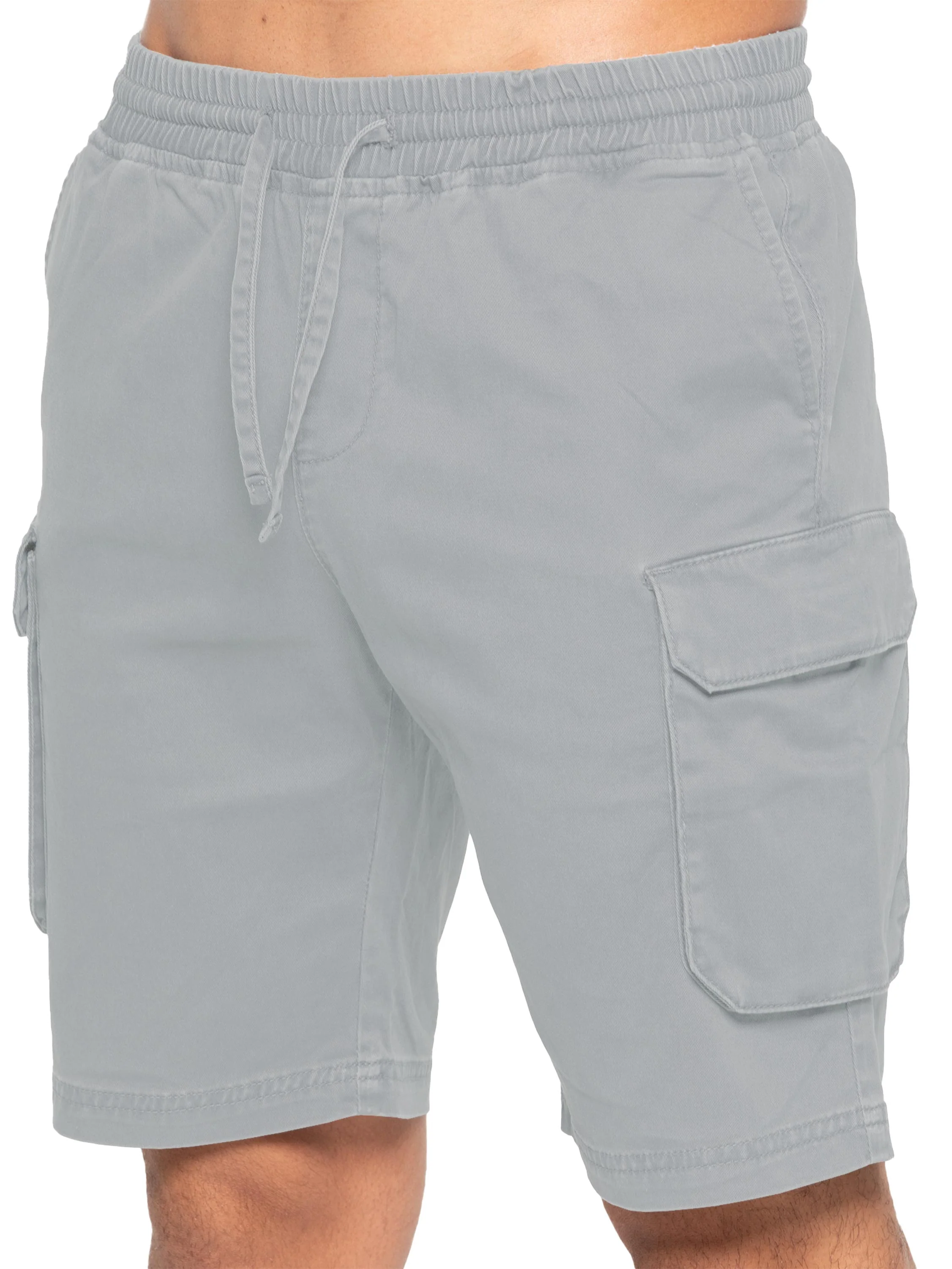 Nova Dye Cargo Jacket and Shorts Set - Light Grey - Image 3