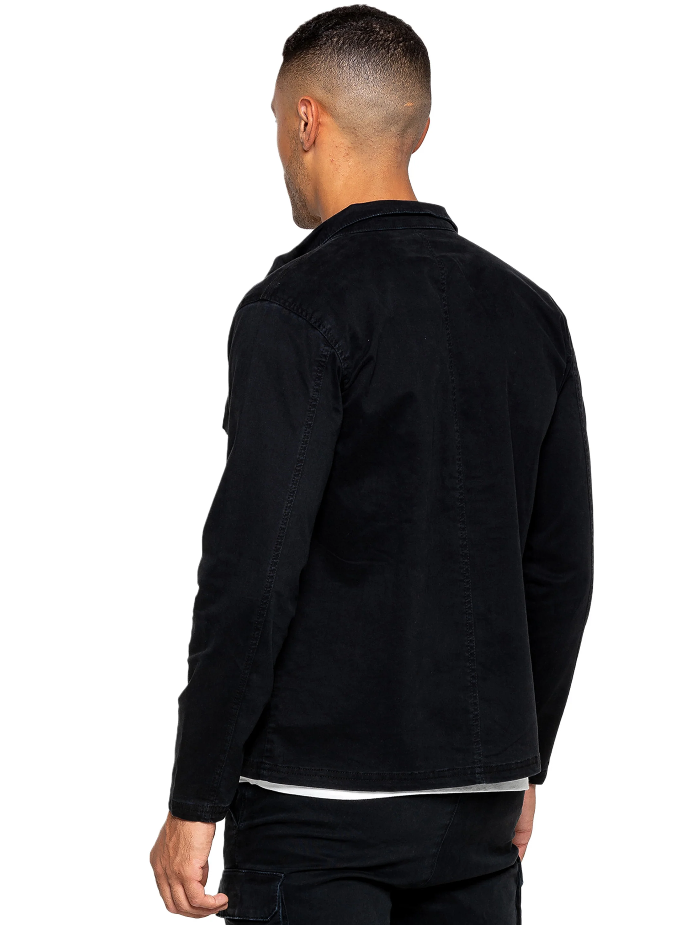 Nova Dye Cargo Jacket - Black - Image 4